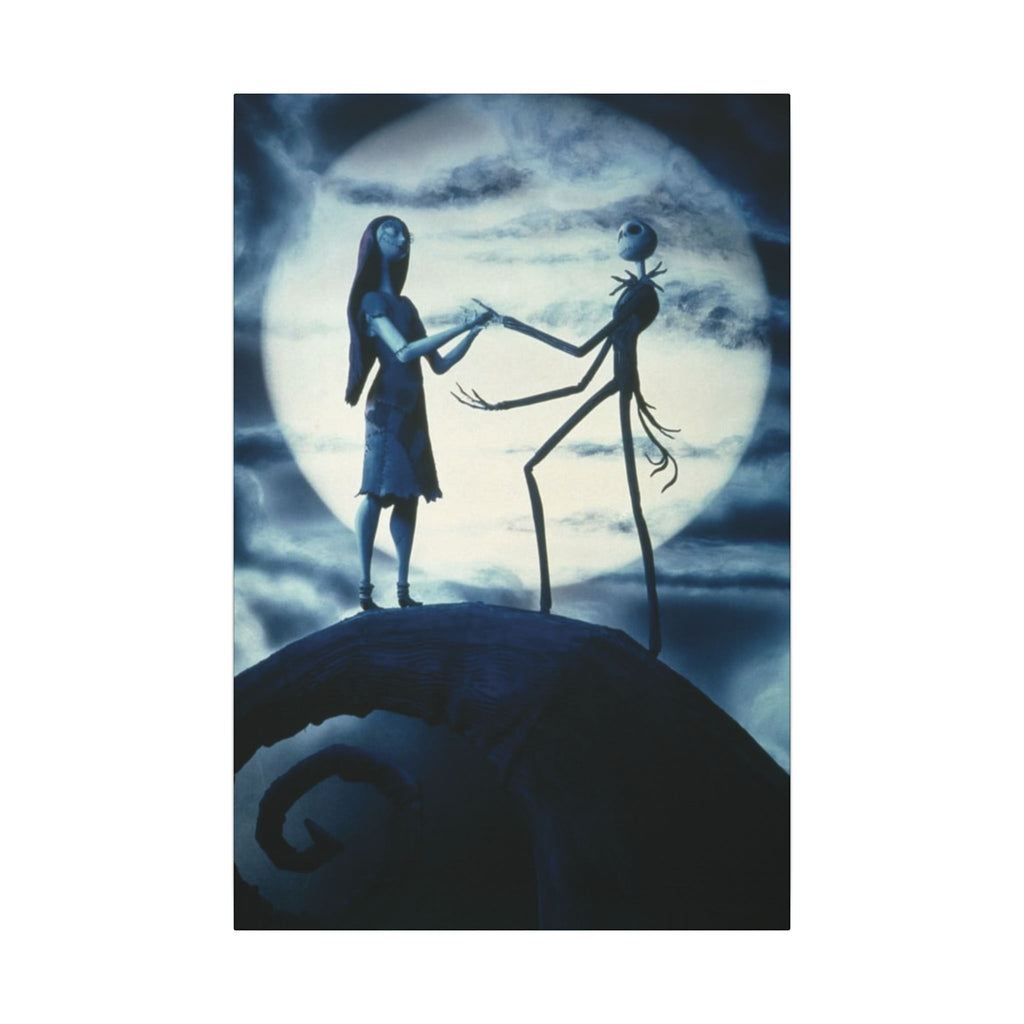 The Nightmare Before Christmas Moonlit Love Custom Canvas Wall Print