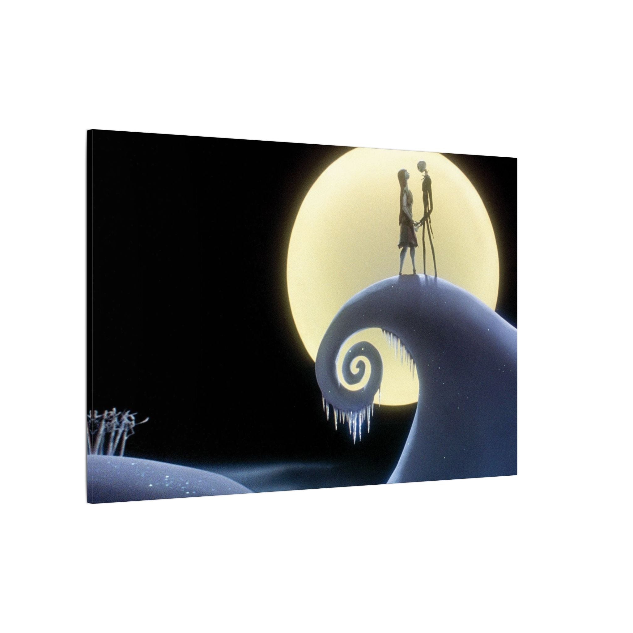 The Nightmare Before Christmas Jack and Sally Moonlit Finale Custom Canvas Wall Print