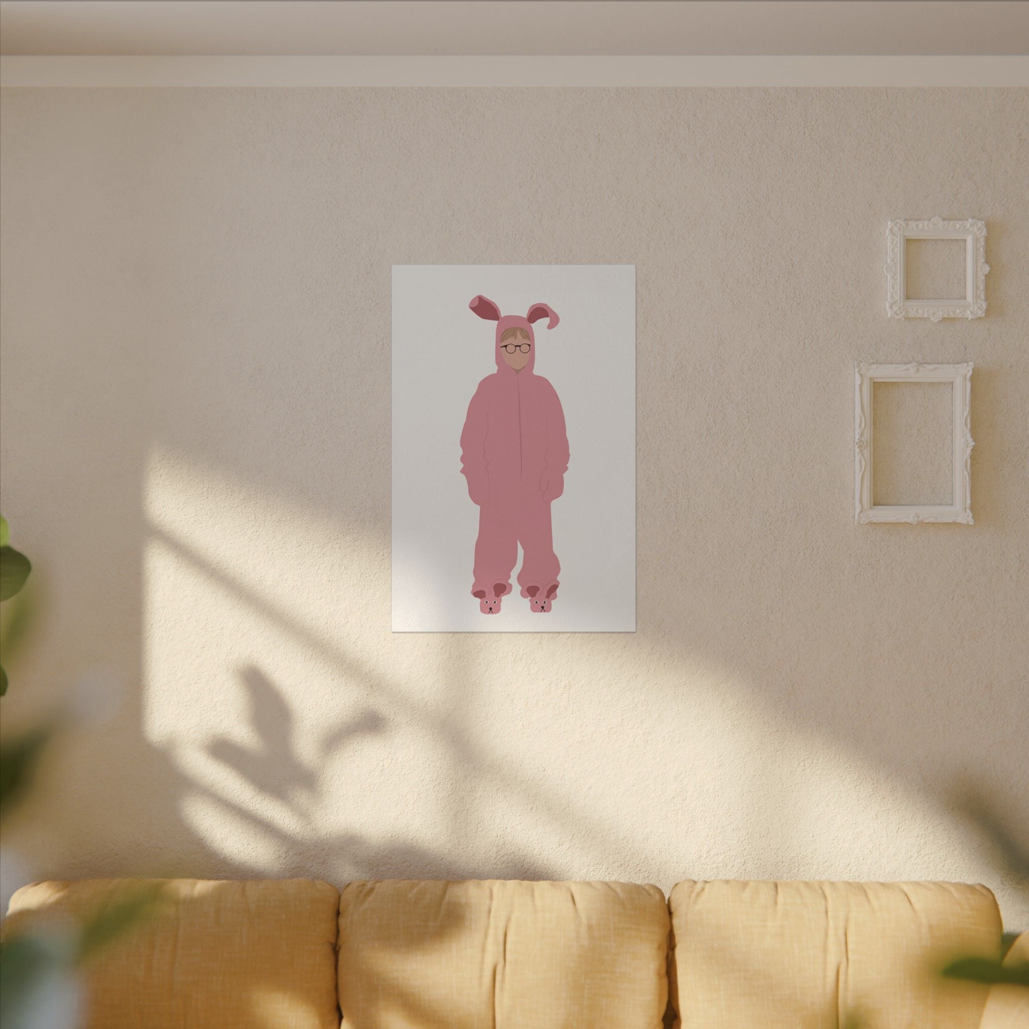 A Christmas Story Pink Bunny Suit Custom Canvas Wall Print