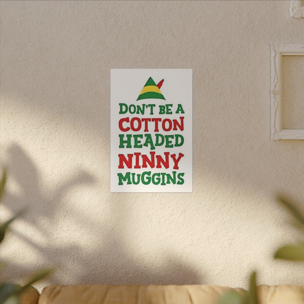 Elf Cotton Headed Ninny Muggins Custom Canvas Wall Print