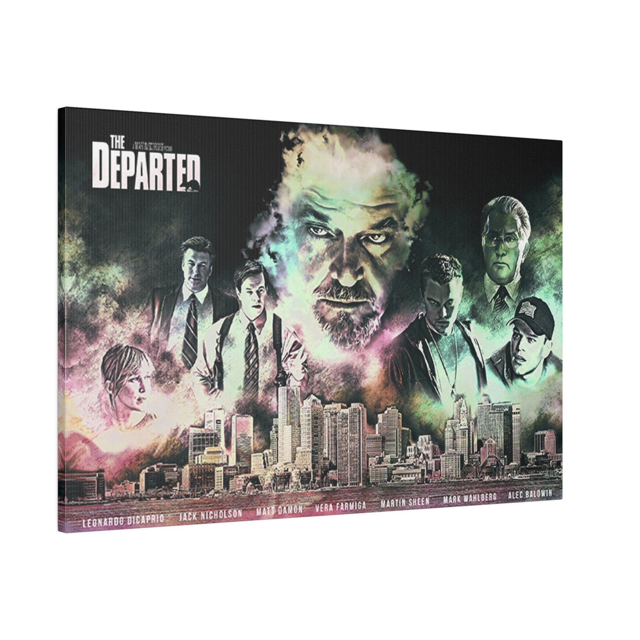 The Departed Abstract Movie Poster Custom Canvas Wall Print