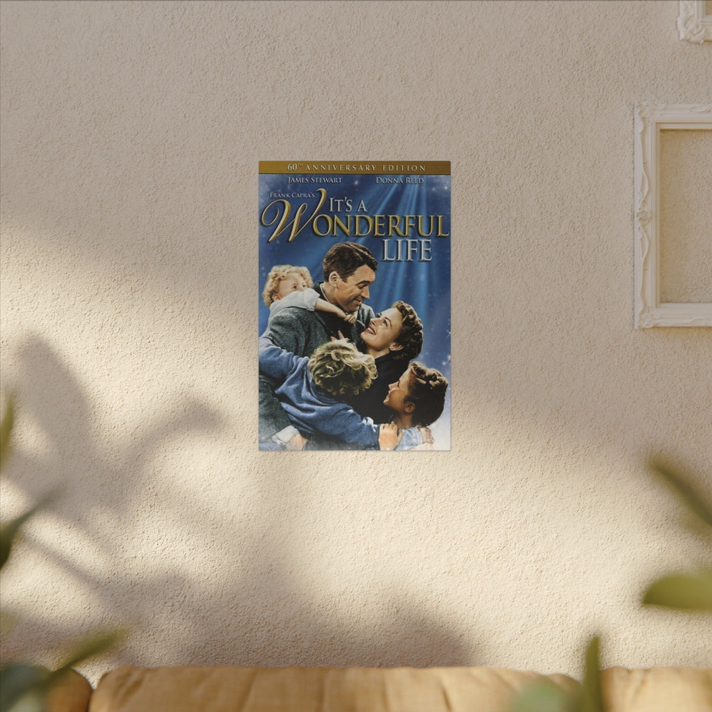 Its a Wonderful Life 60th Anniversary Poster Custom Canvas Wall Print