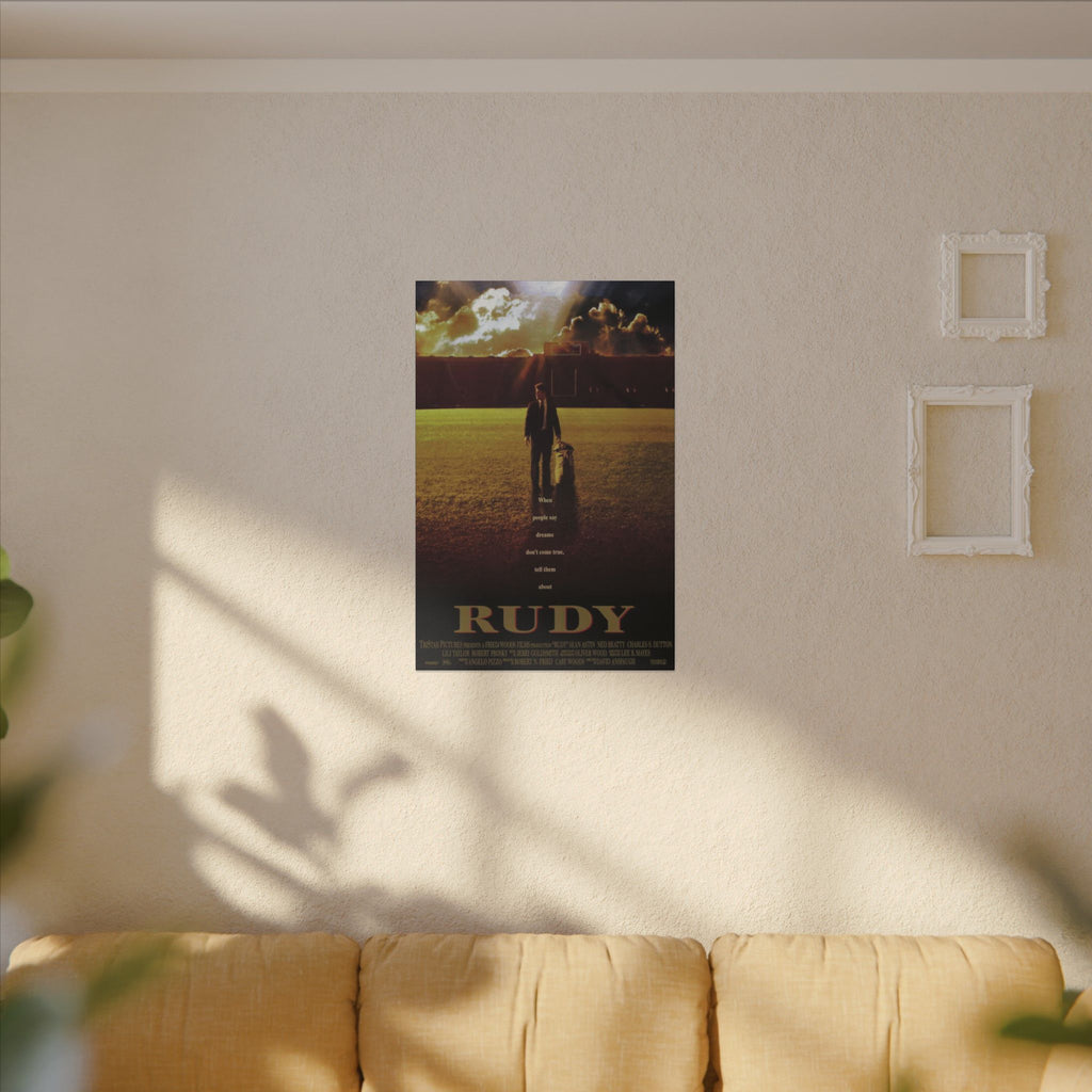 Rudy Classic Movie Poster Art Custom Canvas Wall Print