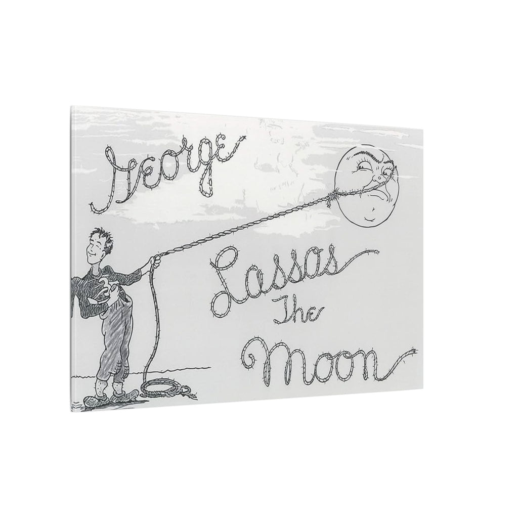 Its a Wonderful Life George Lassos the Moon Custom Canvas Wall Print