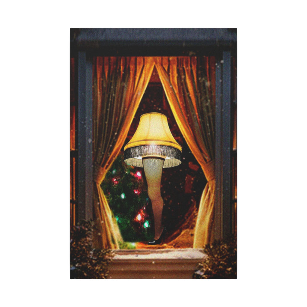 A Christmas Story Leg Lamp Custom Canvas Wall Print