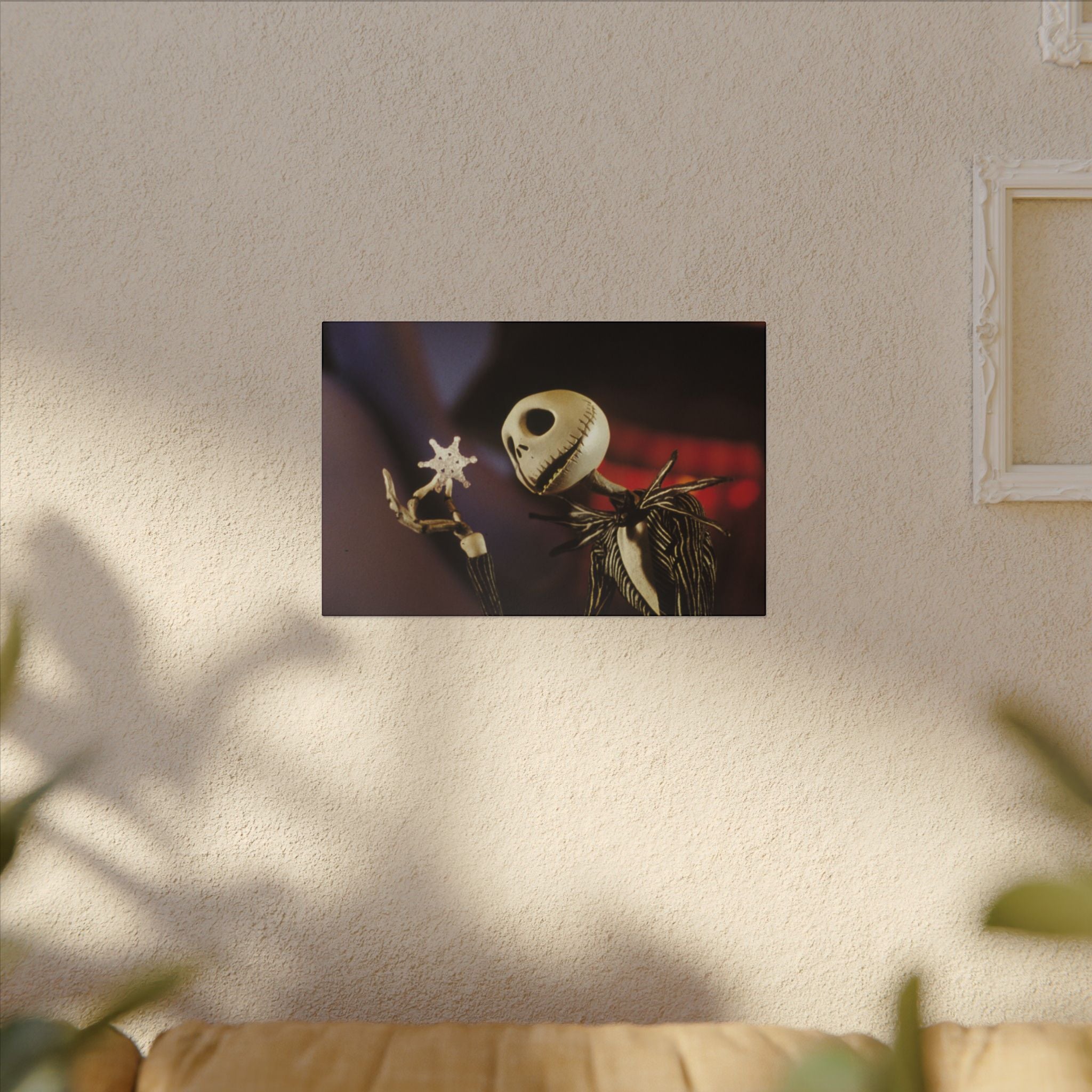 The Nightmare Before Christmas Snowflake Moment Custom Canvas Wall Print