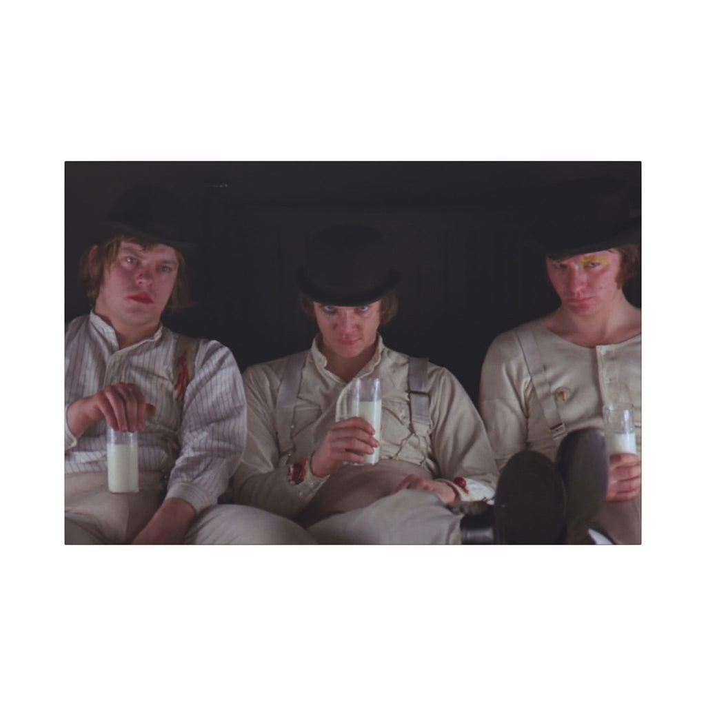 A Clockwork Orange Droogs Milk Bar Canvas Wall Print