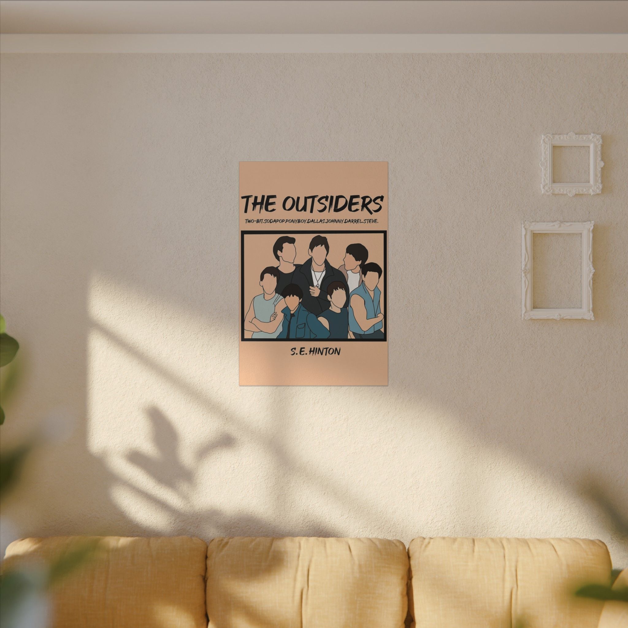 The Outsiders Minimalist Greasers Canvas Wall Print
