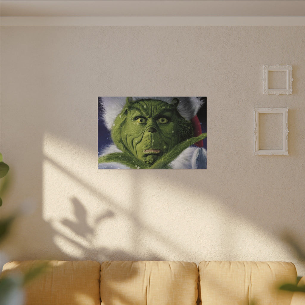 The Grinch Close-Up Custom Canvas Wall Print