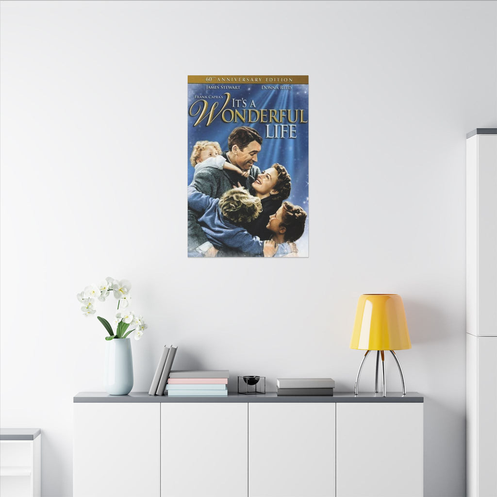Its a Wonderful Life 60th Anniversary Poster Custom Canvas Wall Print