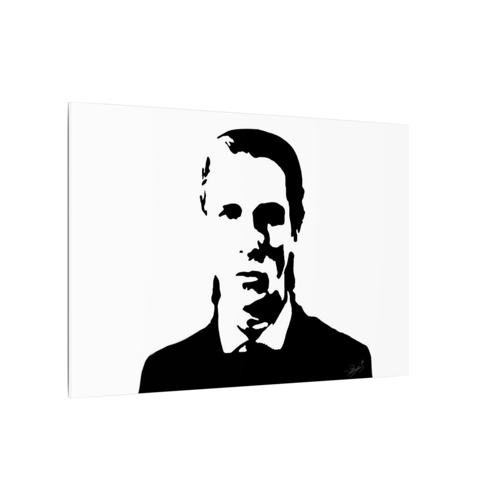 American Psycho Patrick Bateman Silhouette Custom Canvas Wall Print