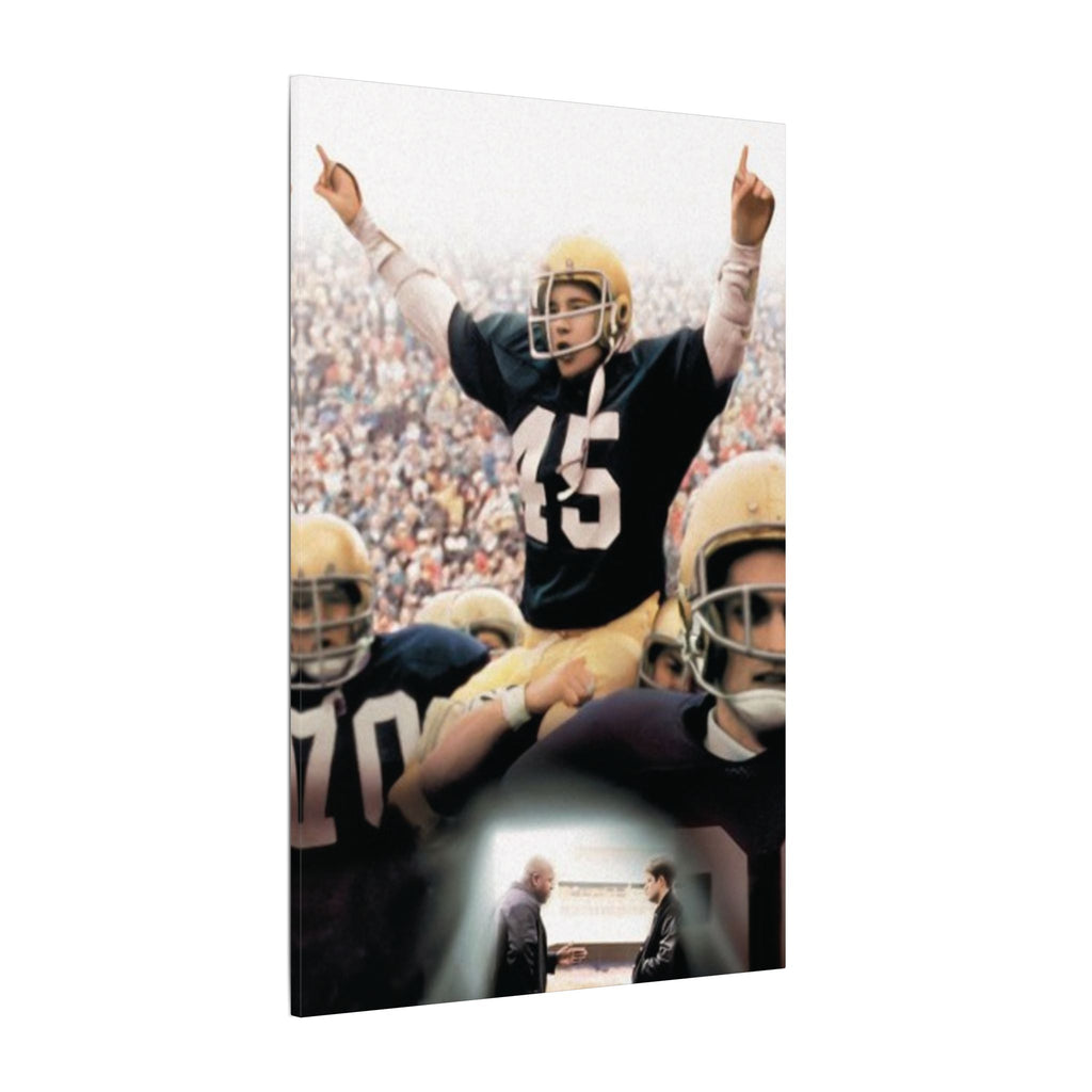 Rudy Iconic Sports Film Artwork Custom Canvas Wall Print