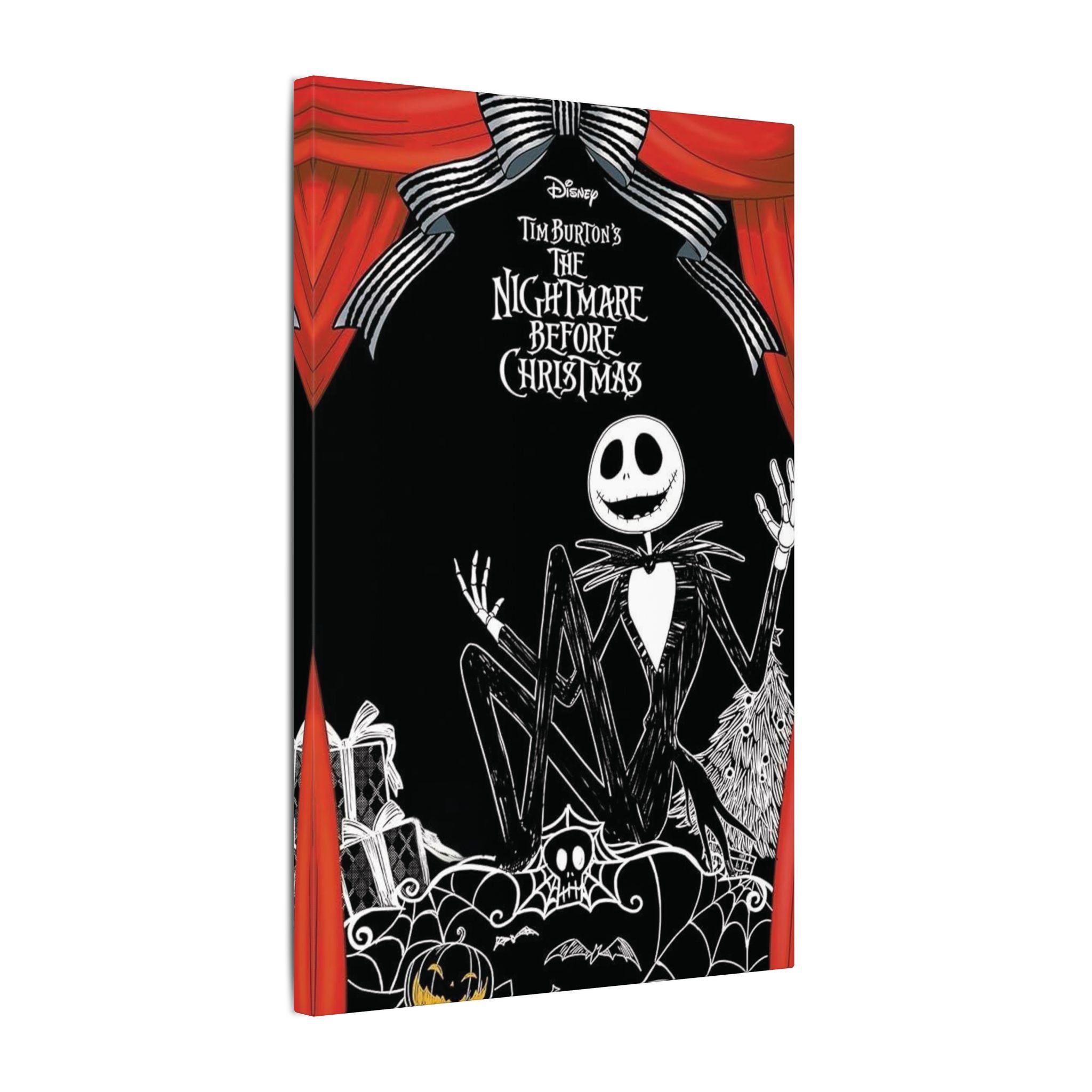 The Nightmare Before Christmas Curtain Edition Canvas Wall Print