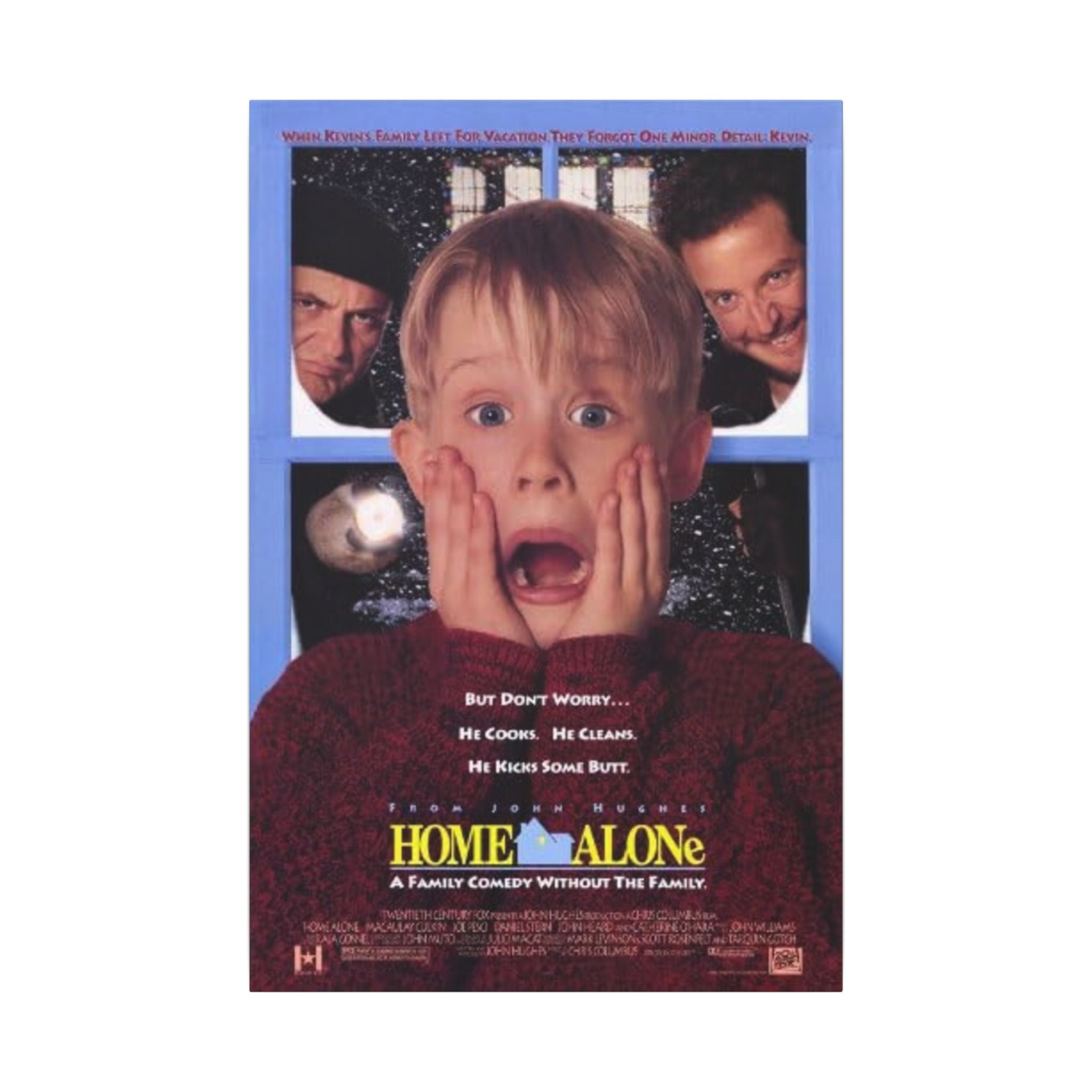 Home Alone Movie Poster Custom Canvas Wall Print