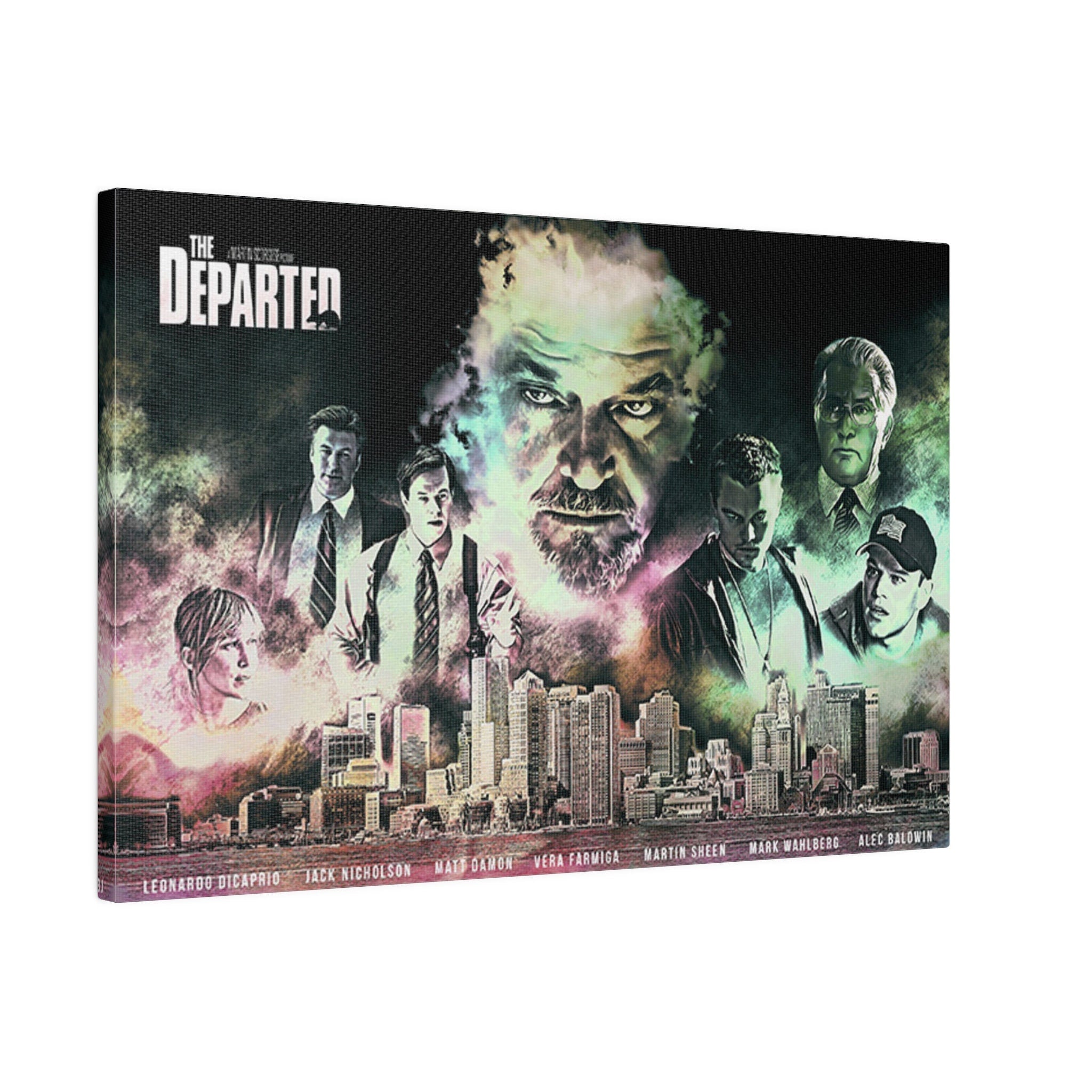 The Departed Abstract Movie Poster Custom Canvas Wall Print