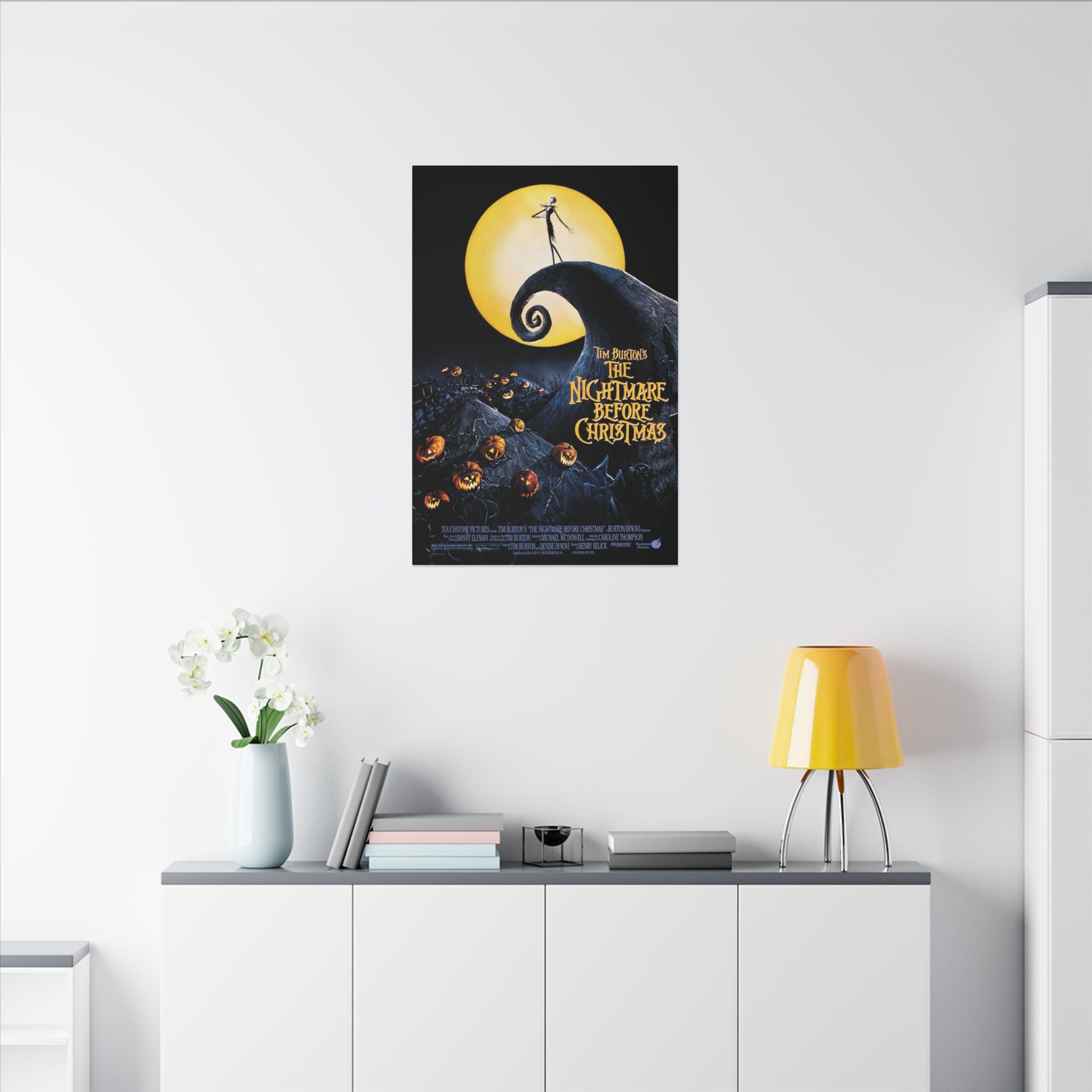The Nightmare Before Christmas Original Movie Poster Custom Canvas Wall Print