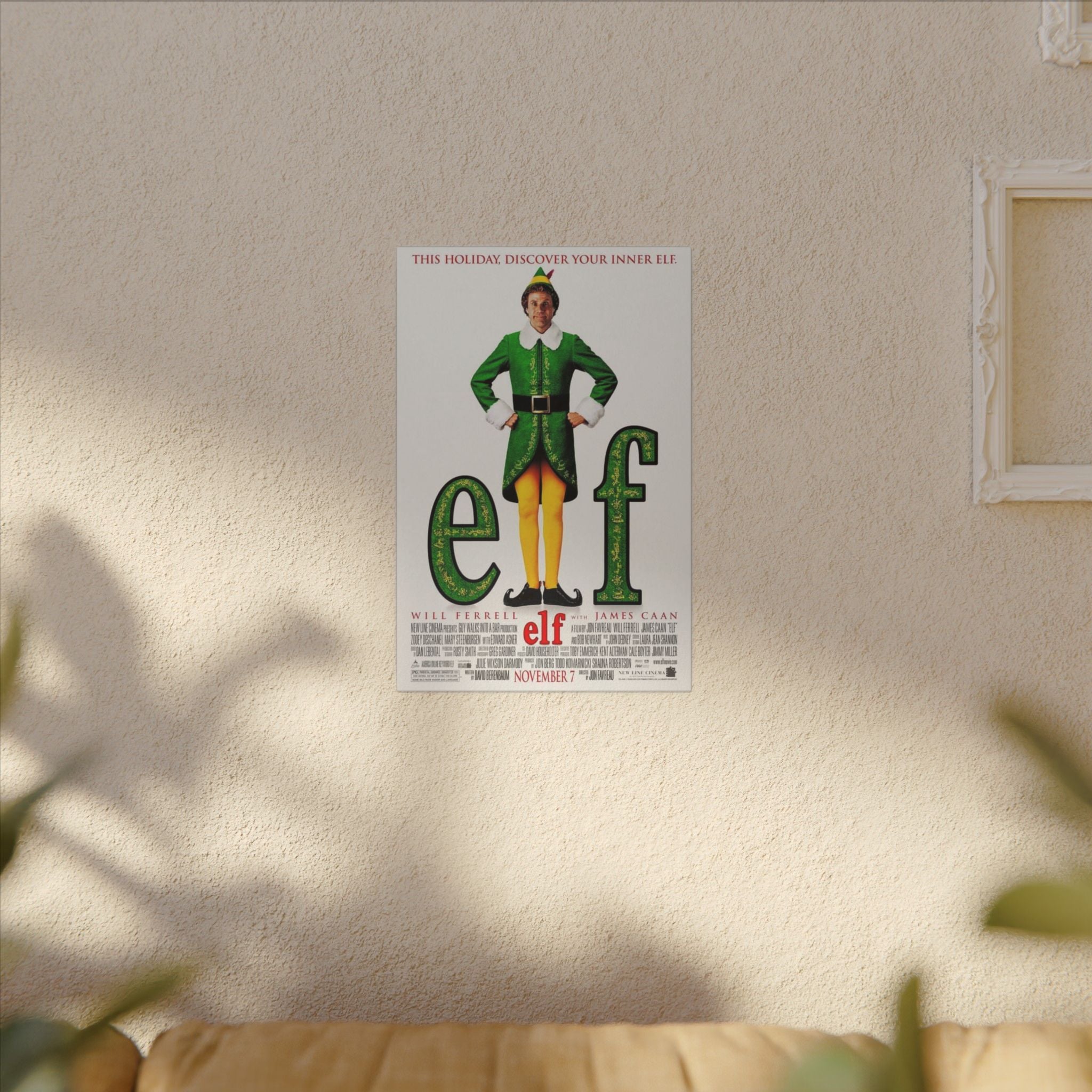 Elf Movie Poster Custom Canvas Wall Print