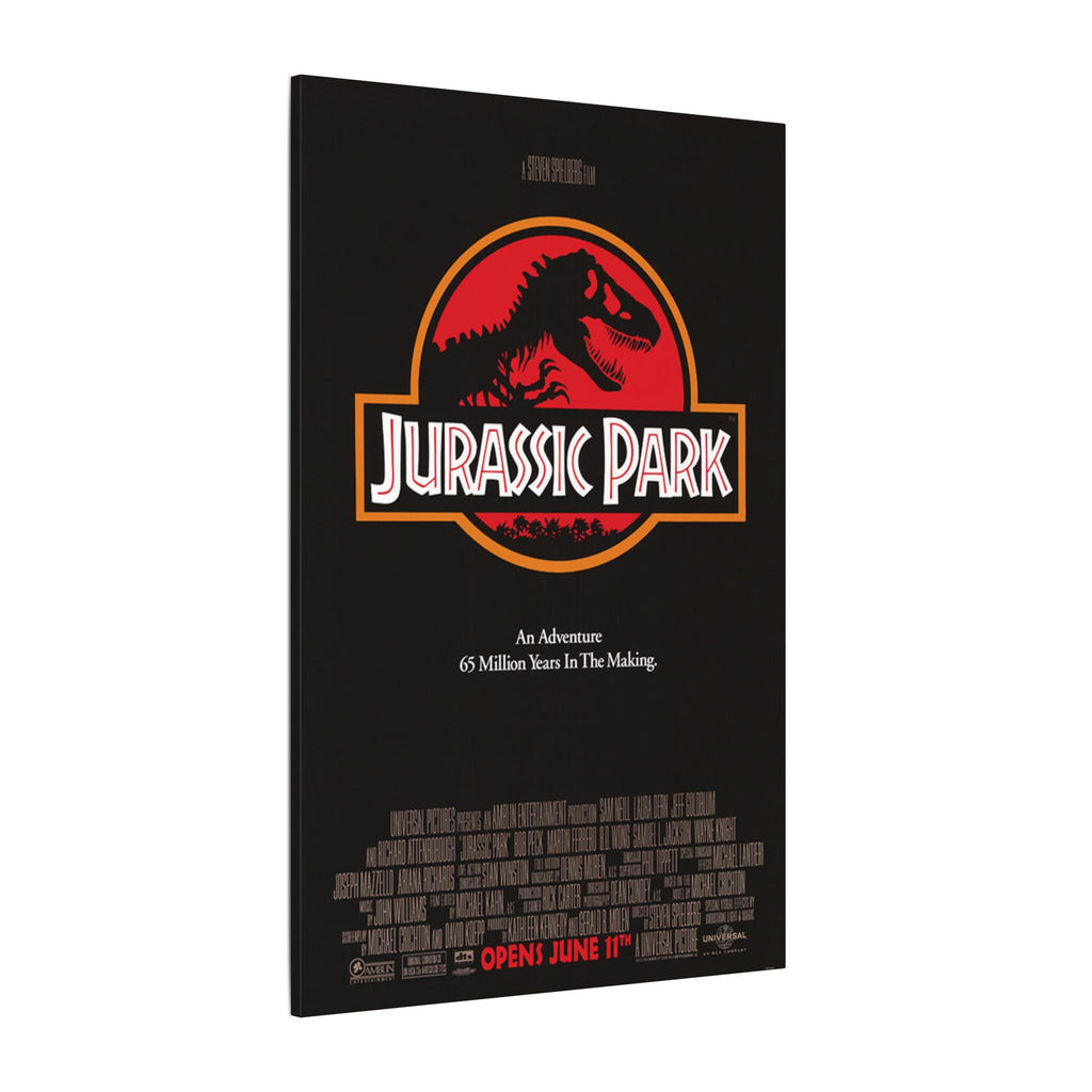 Jurassic Park Classic Movie Poster Custom Canvas Wall Print