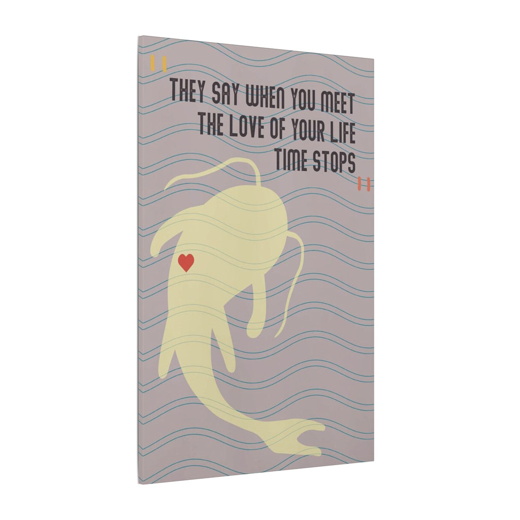 Big Fish Love Quote Minimalist Poster Custom Canvas Wall Print