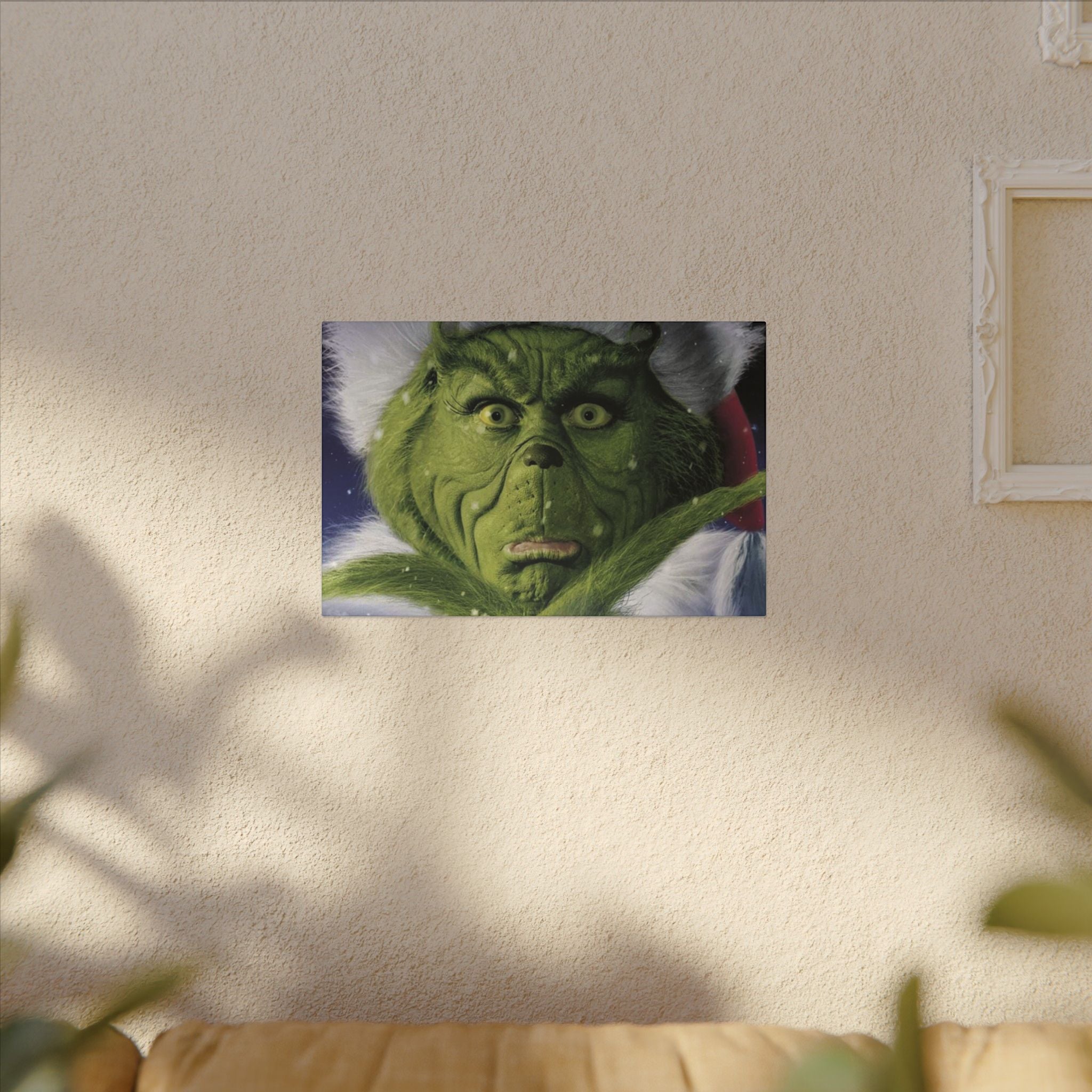 The Grinch Close-Up Custom Canvas Wall Print