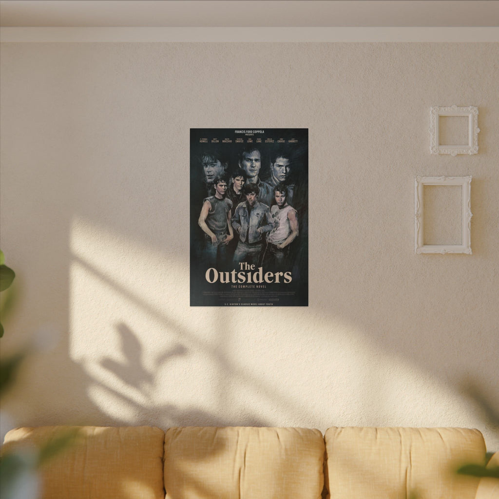 The Outsiders Retro Movie Poster Canvas Wall Art