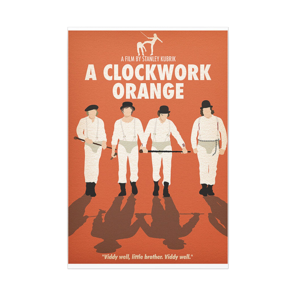 Clockwork Orange Droogs Minimalist Canvas Wall Print
