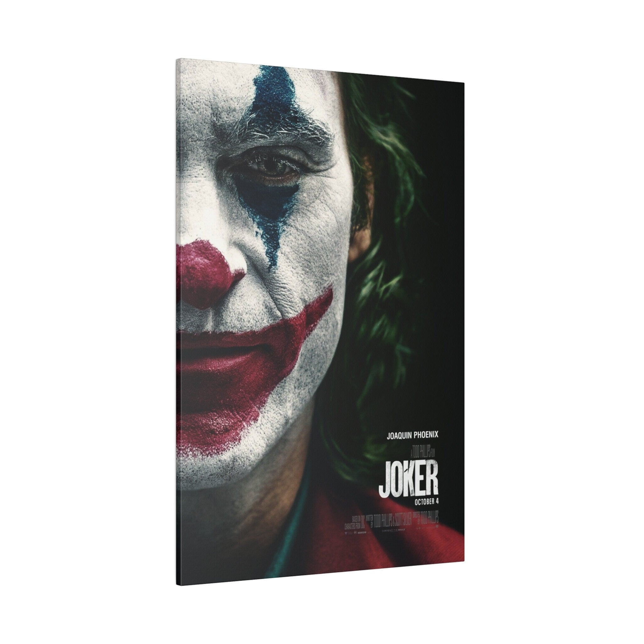 Joker Movie Poster Custom Canvas Wall Print
