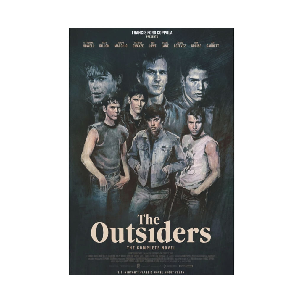 The Outsiders Retro Movie Poster Canvas Wall Art