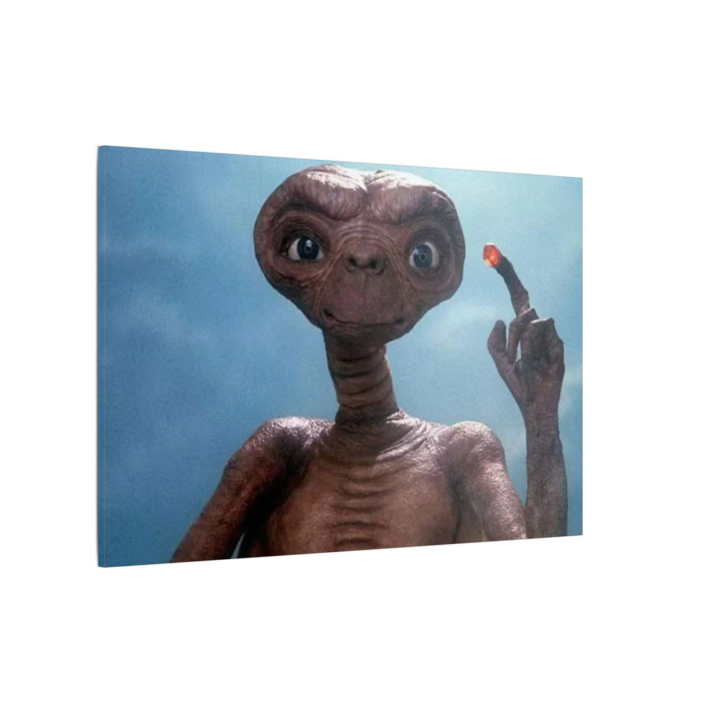 ET Glowing Finger Close Up Custom Canvas Wall Print