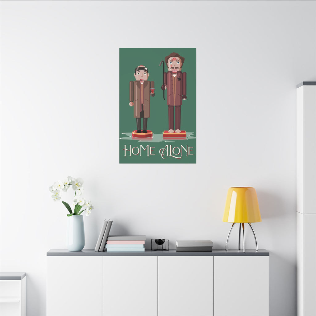Home Alone Wet Bandits Nutcracker Custom Canvas Wall Print