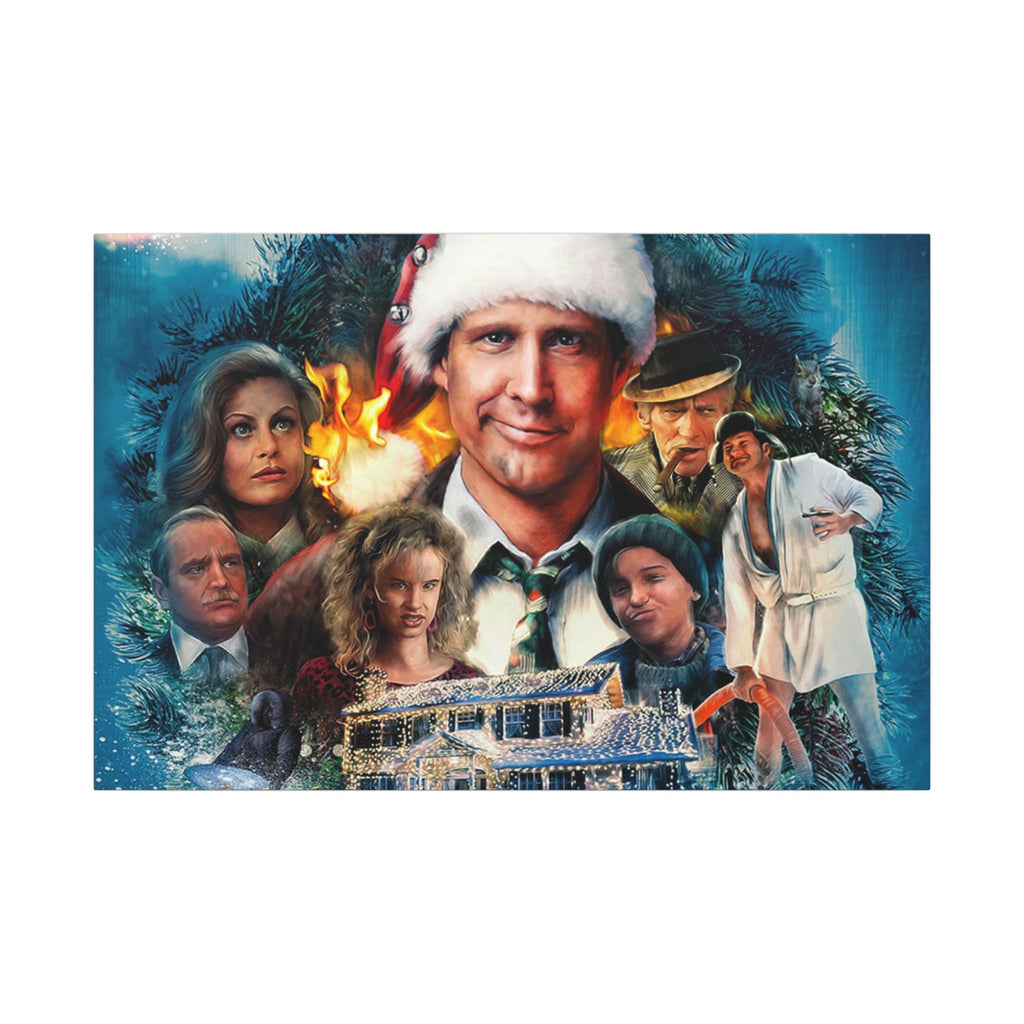 National Lampoon’s Christmas Vacation Illustrated Custom Canvas Wall Print