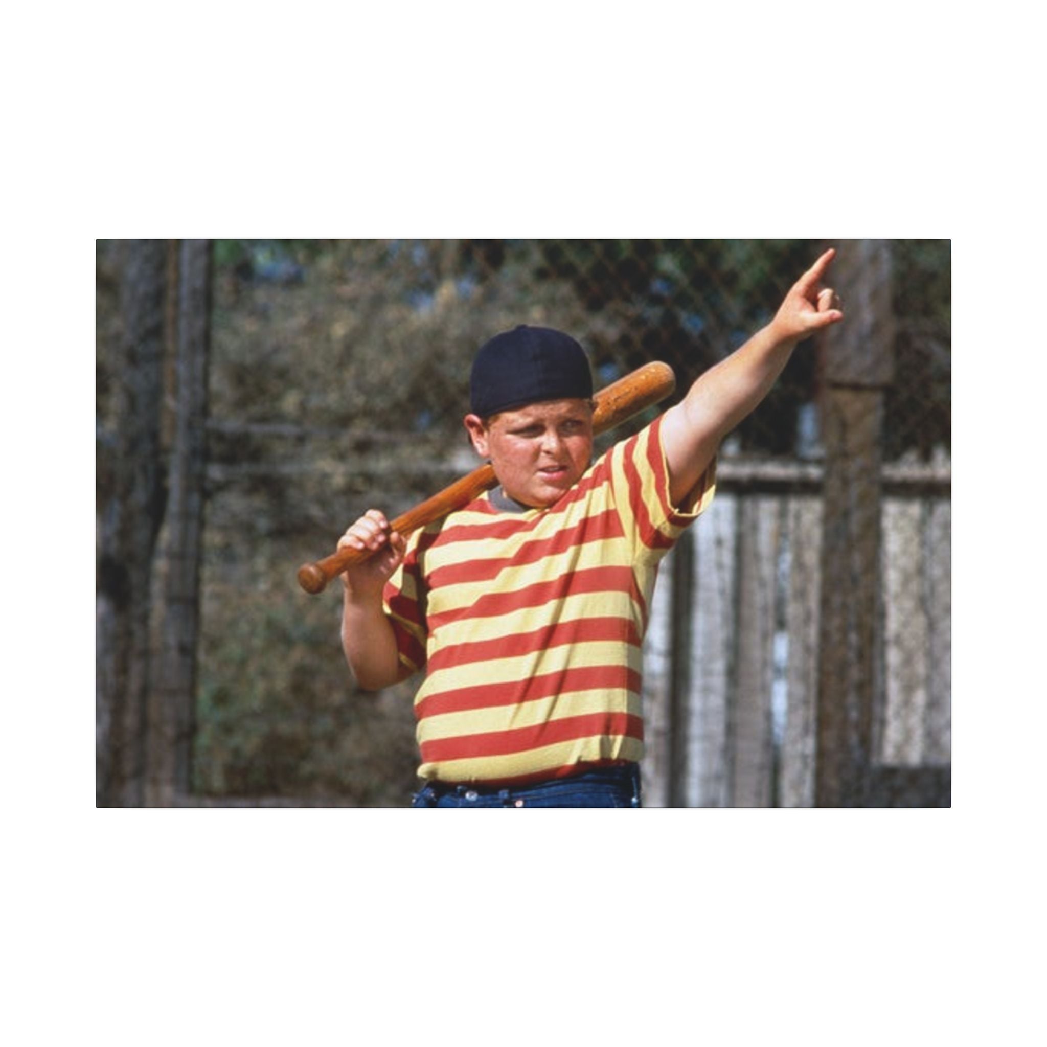 The Sandlot Ham Porter Called Shot Custom Canvas Wall Print