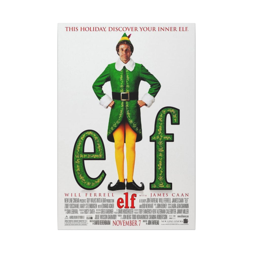 Elf Movie Poster Custom Canvas Wall Print