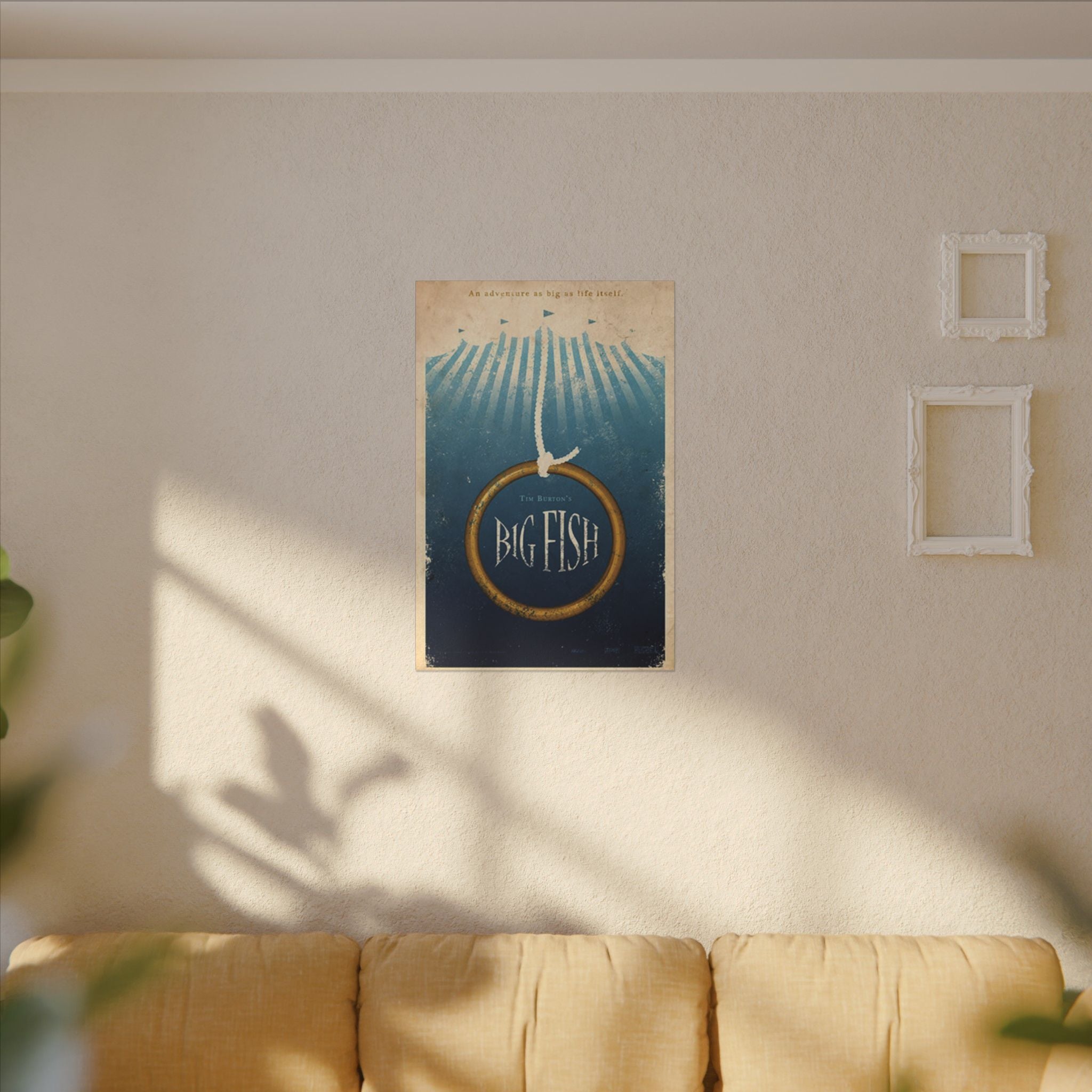 Big Fish Vintage Circus Poster Custom Canvas Wall Print