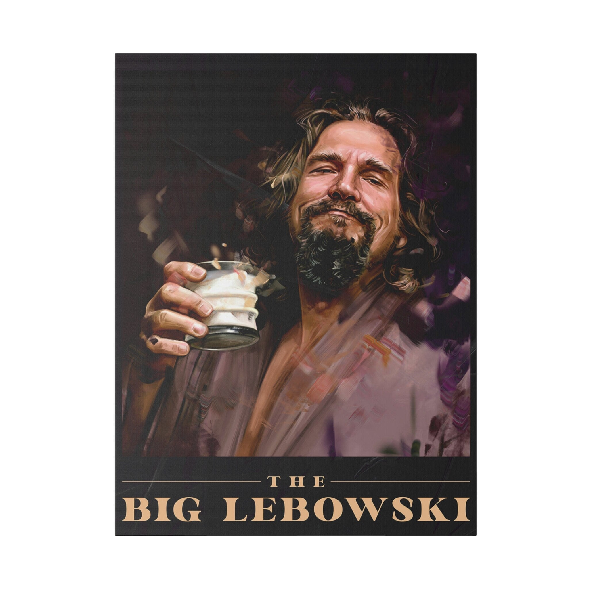The Big Lebowski White Russian Custom Canvas Wall Print