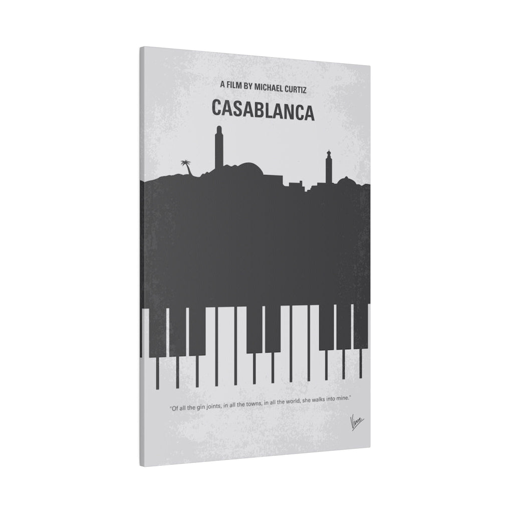 Casablanca Alternate Movie Poster Custom Canvas Wall Print