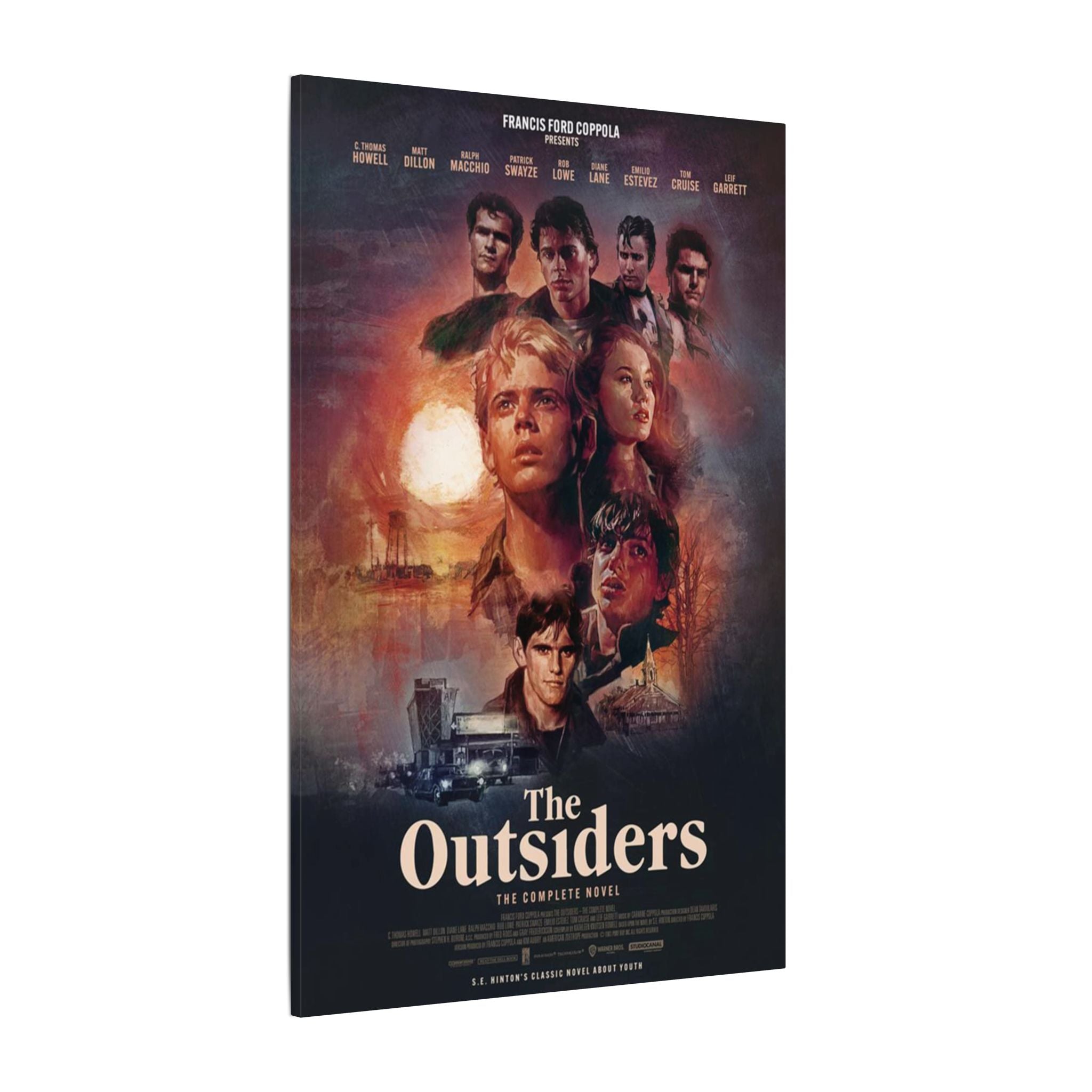 The Outsiders Movie Poster Custom Canvas Wall Print