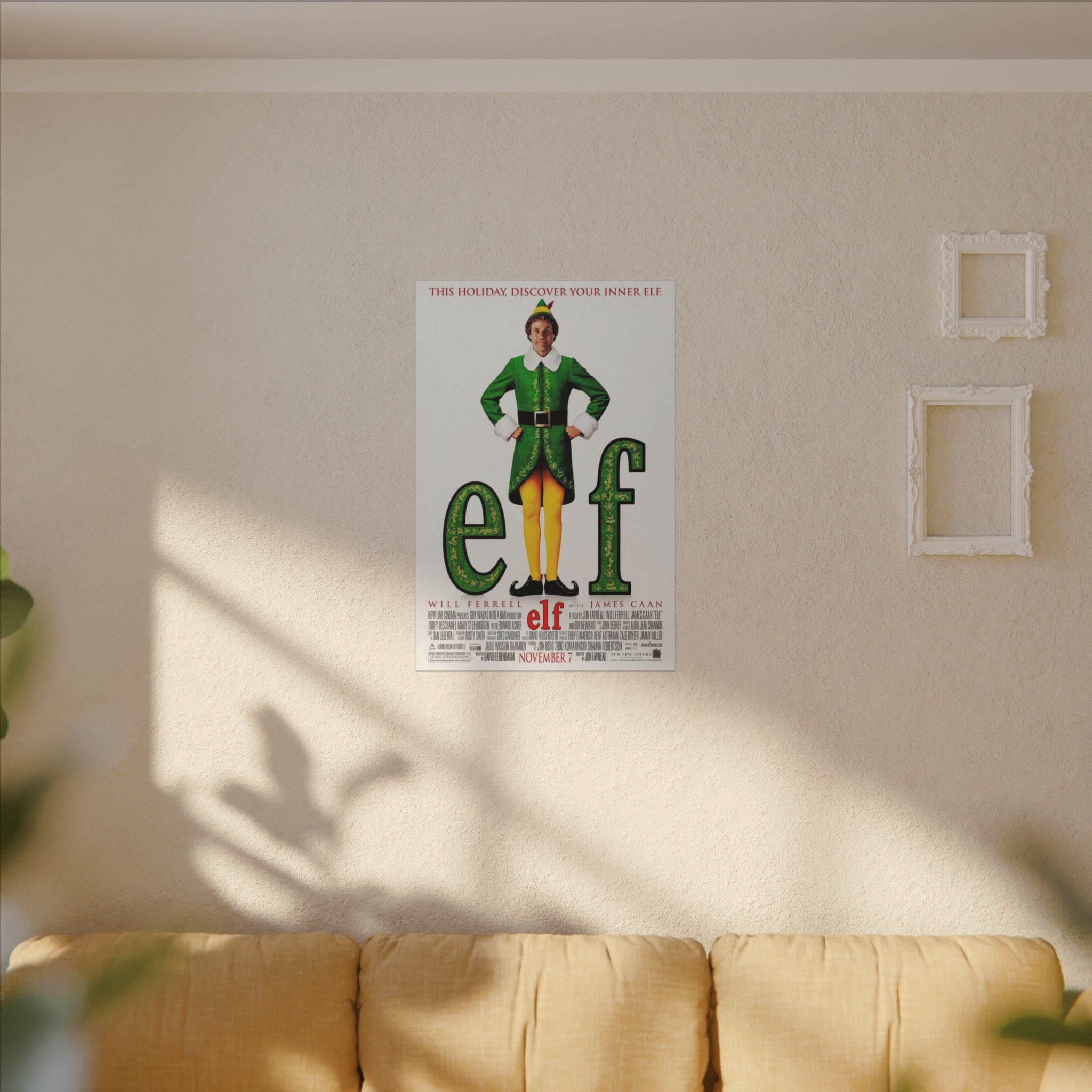 Elf Movie Poster Custom Canvas Wall Print