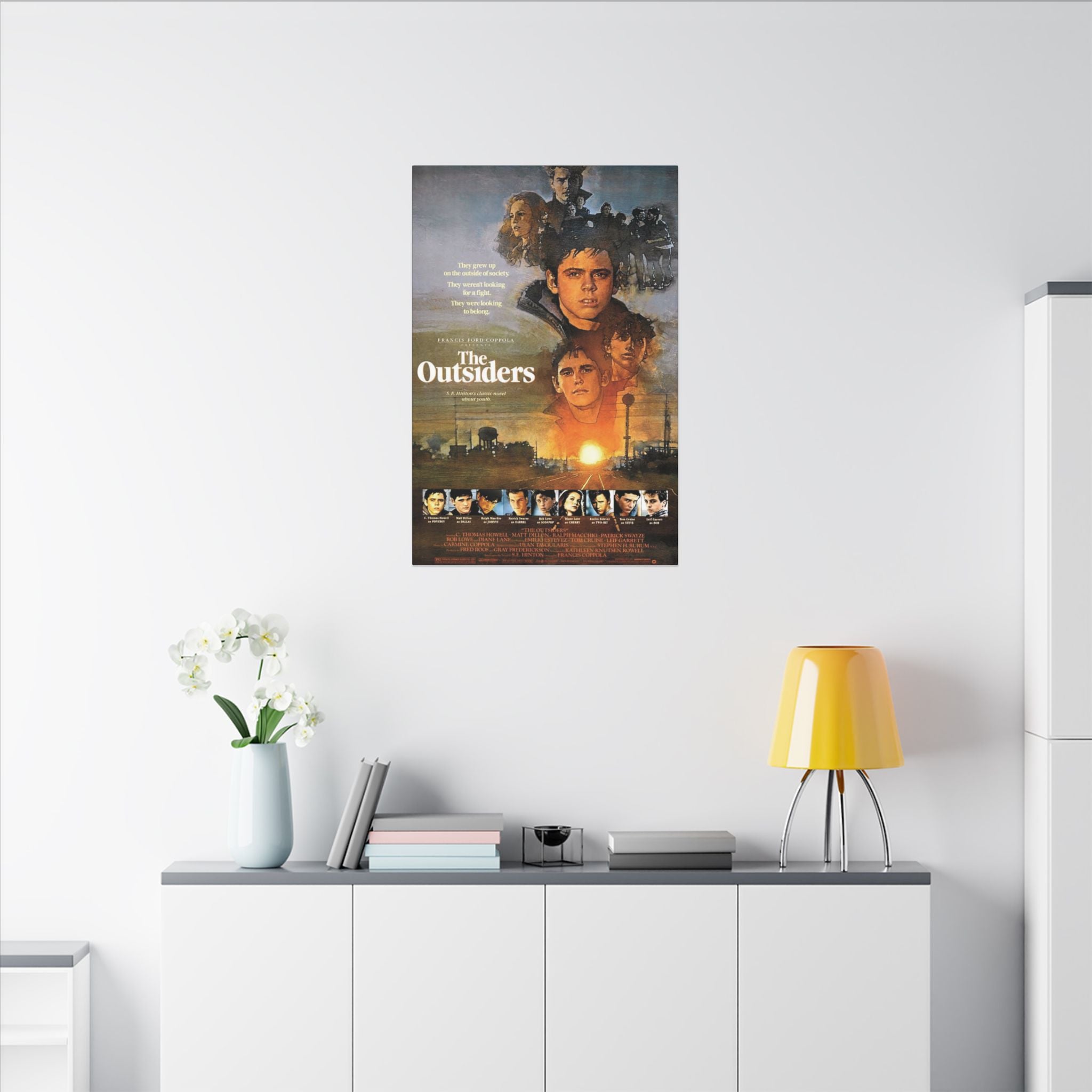 The Outsiders Vintage Movie Poster Art Custom Canvas Wall Print