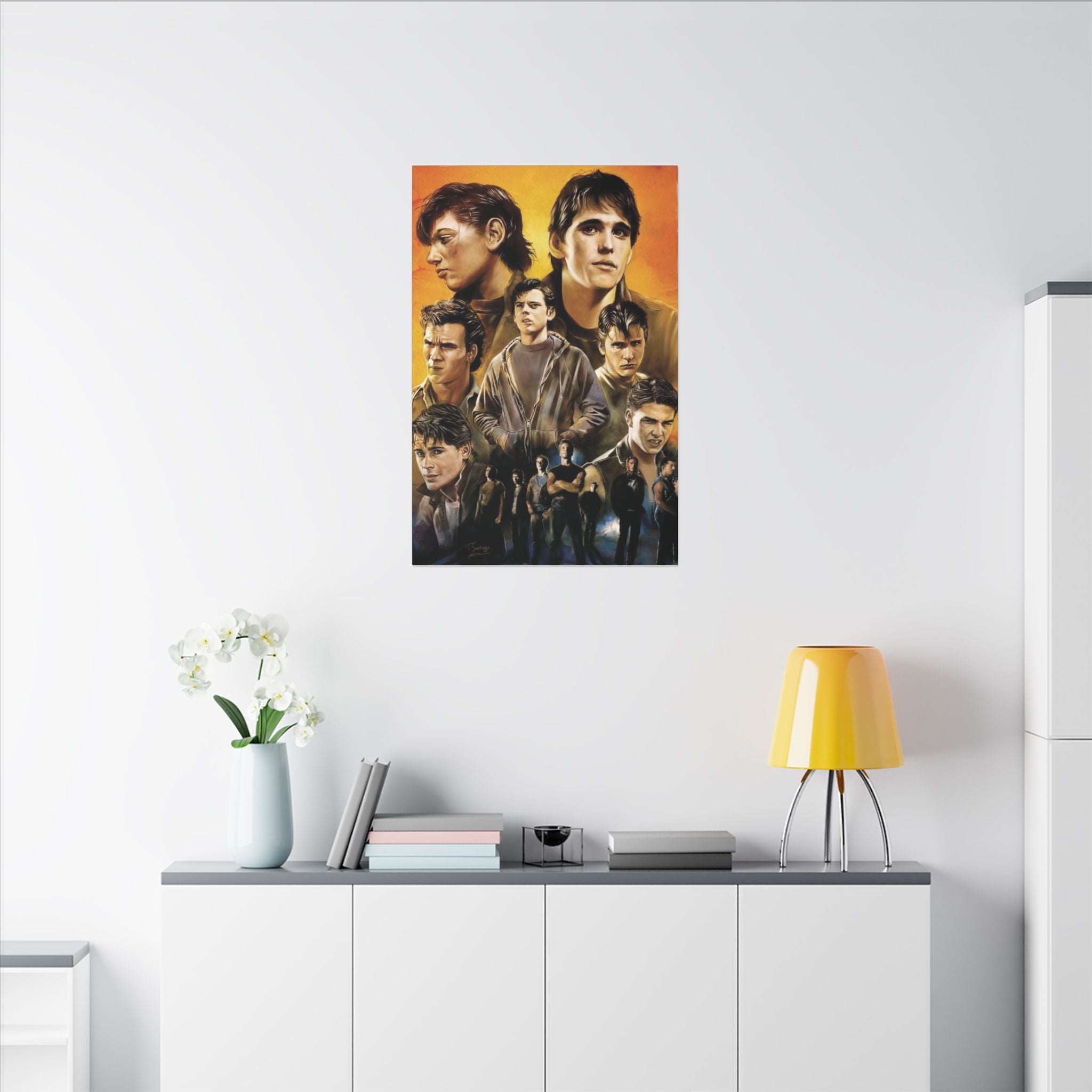 The Outsiders Greasers Portrait Canvas Wall Print