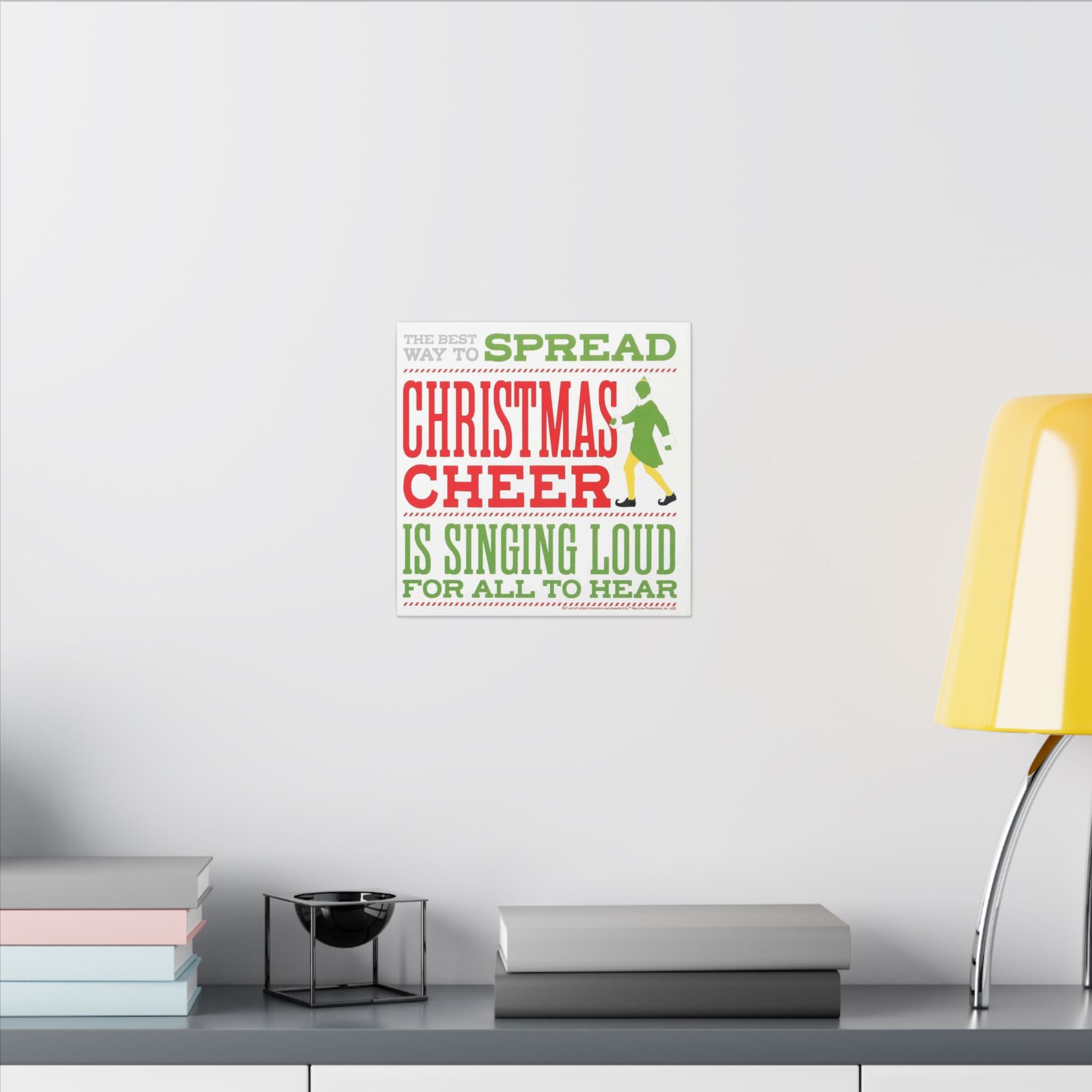 Elf Spread Christmas Cheer Custom Canvas Wall Print
