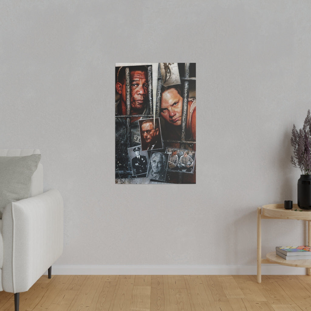The Shawshank Redemption Animated Poster Custom Canvas Wall Print