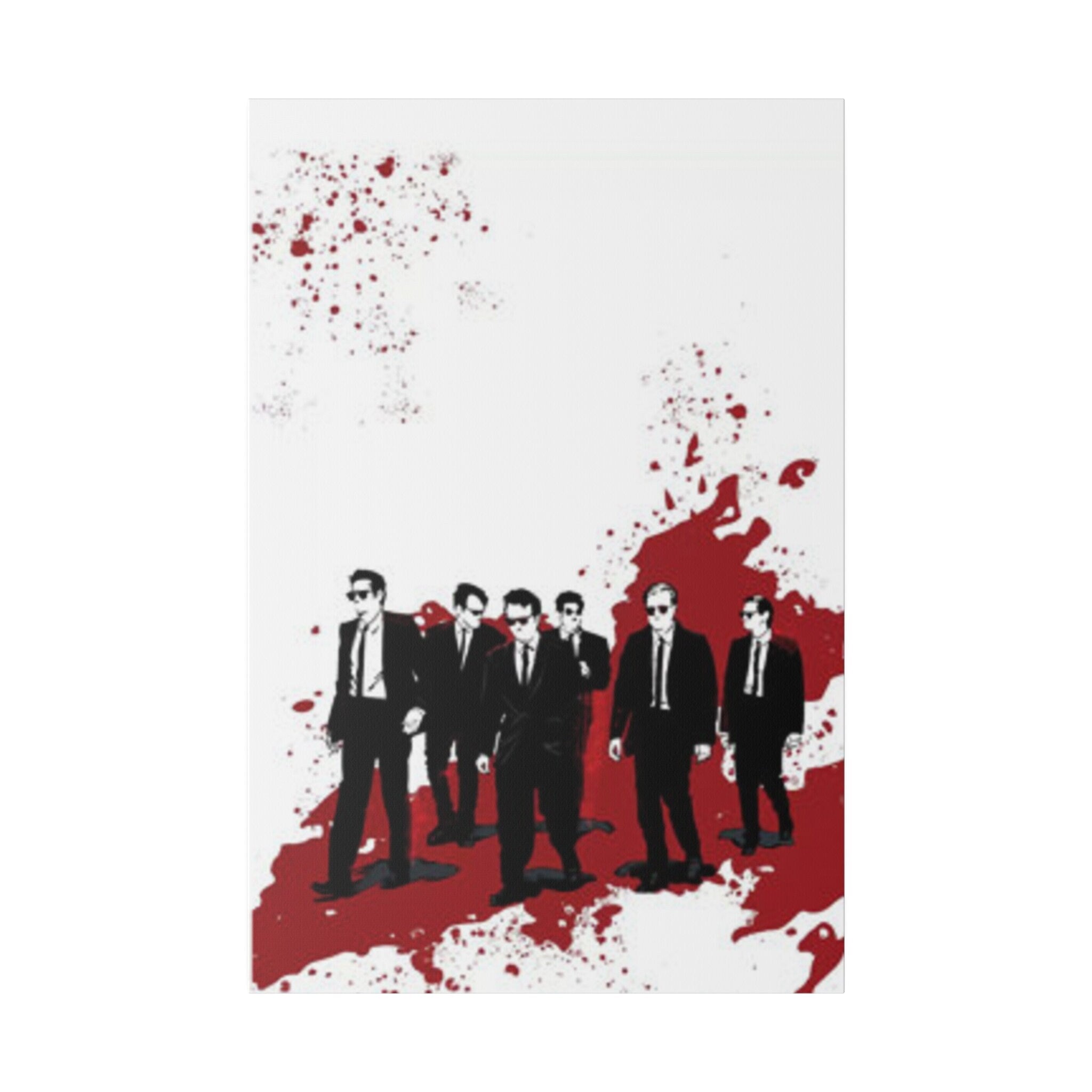 Reservoir Dogs Blood Splatter Poster Custom Canvas Wall Print