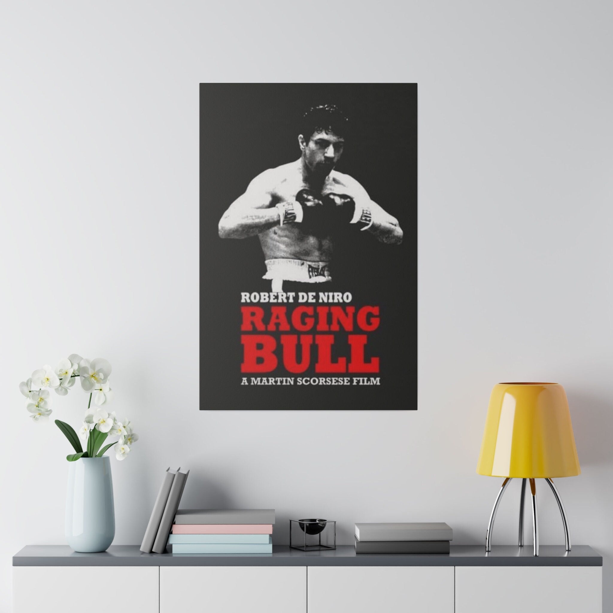 Raging Bull Poster Custom Canvas Wall Print