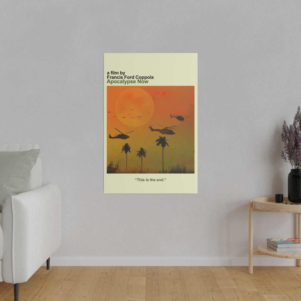 Apocalypse Now Minimalist Movie Poster Custom Canvas Wall Print