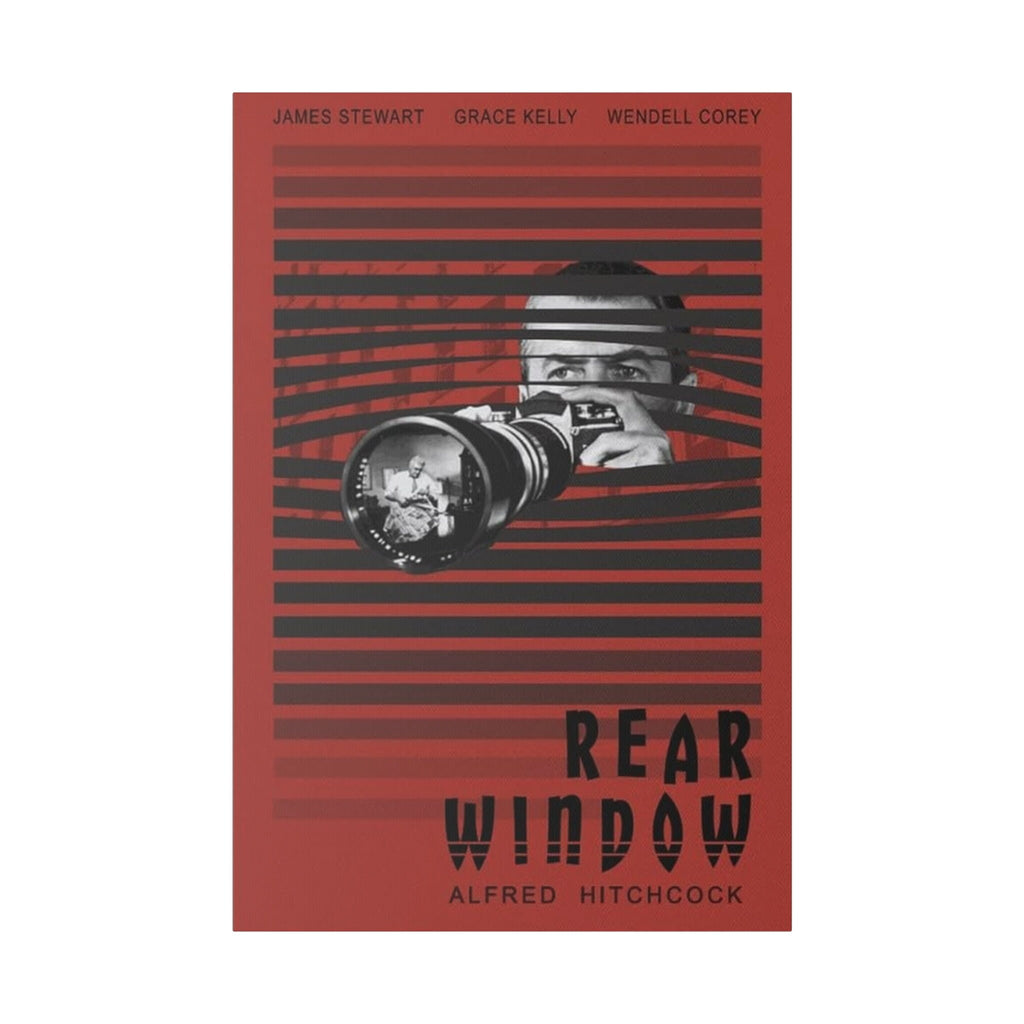 Alfred Hitchcock's Rear Window Movie Poster Custom Canvas Wall Print