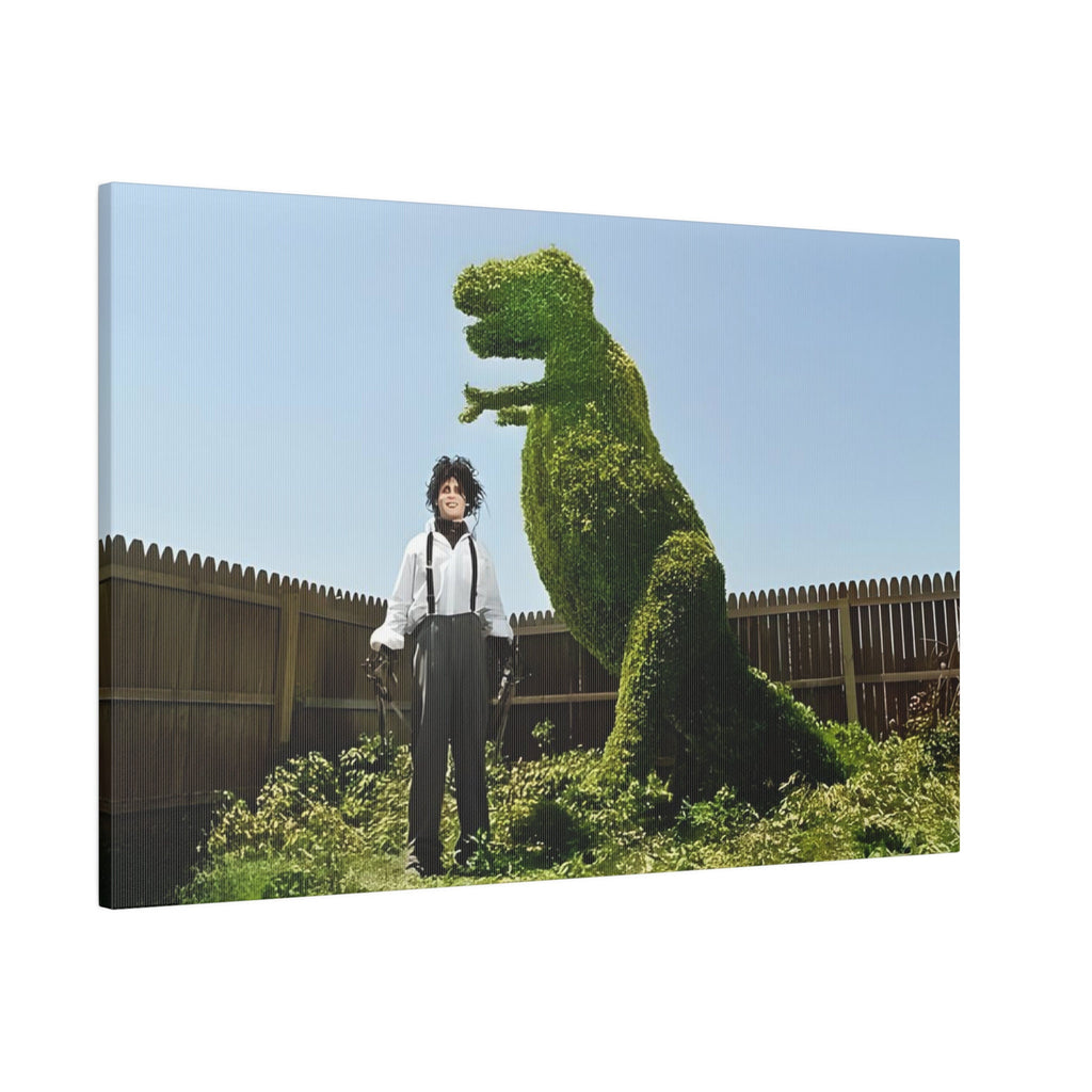 Edward Scissorhands Tree Sculpture Custom Canvas Wall Print