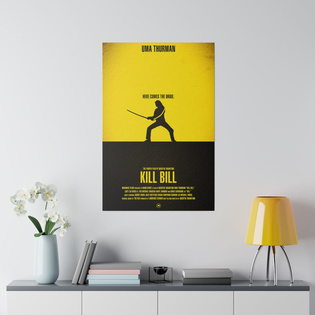 Kill Bill Movie Poster Custom Canvas Wall Print