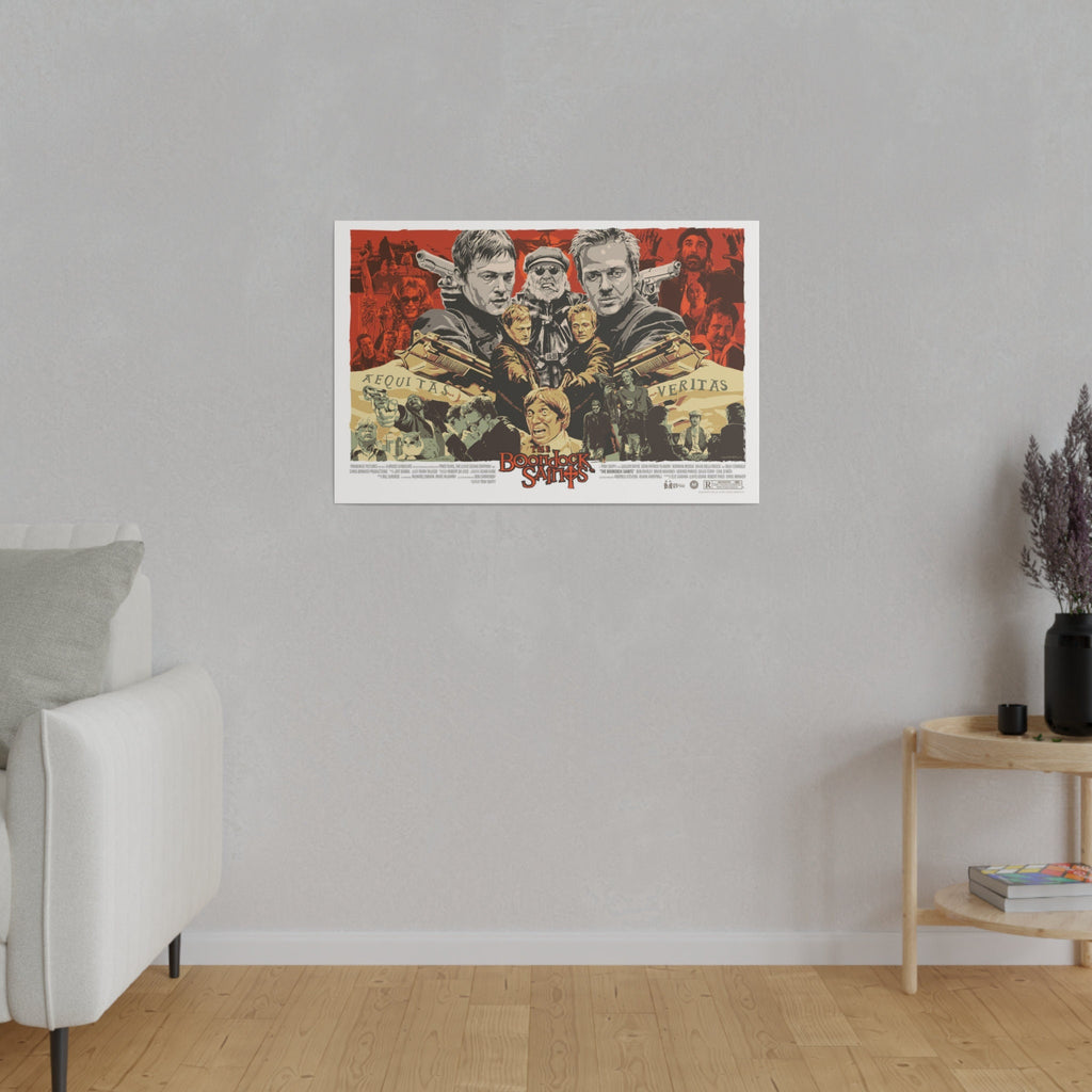The Boondock Saints Graphic Novel Movie Poster Custom Canvas Wall Print