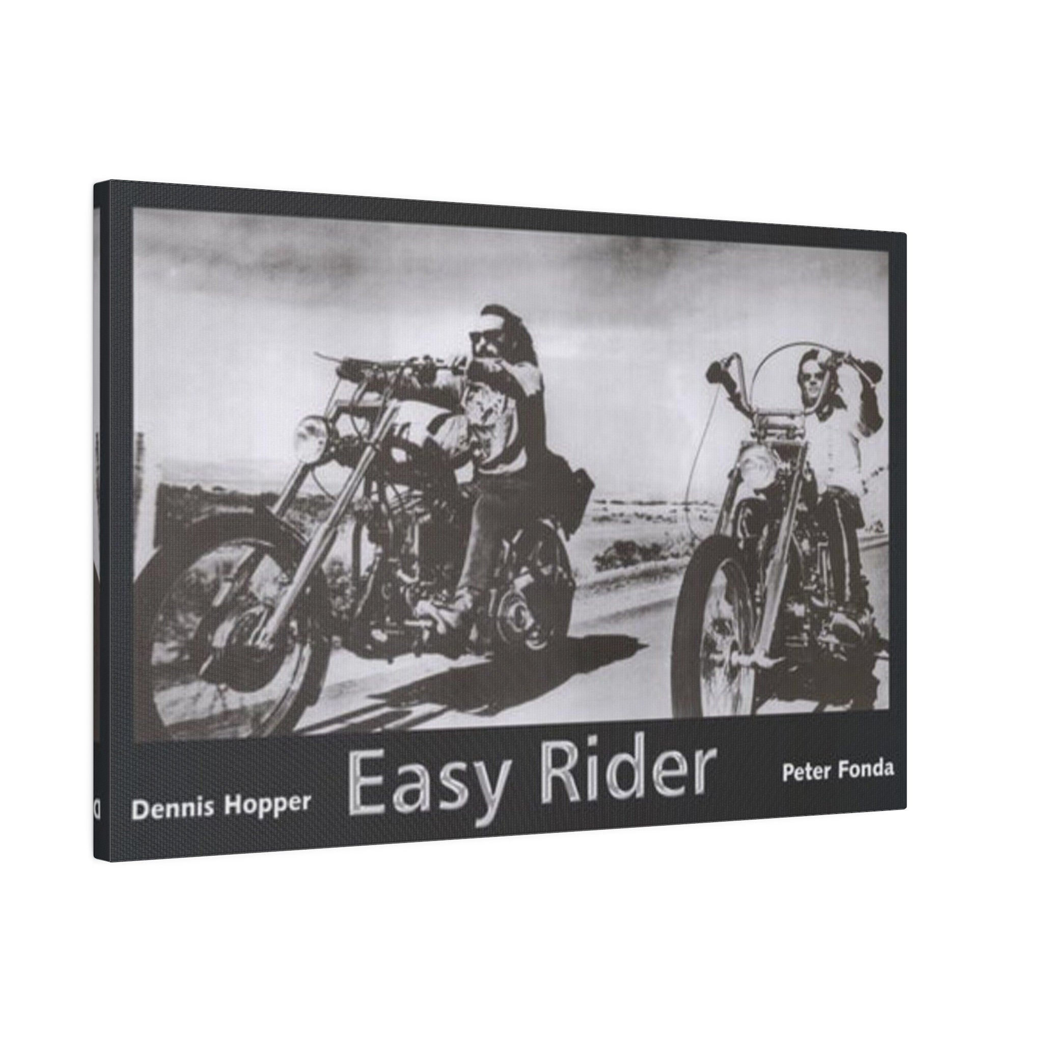 Easy Rider B/W Movie Poster Custom Canvas Wall Print